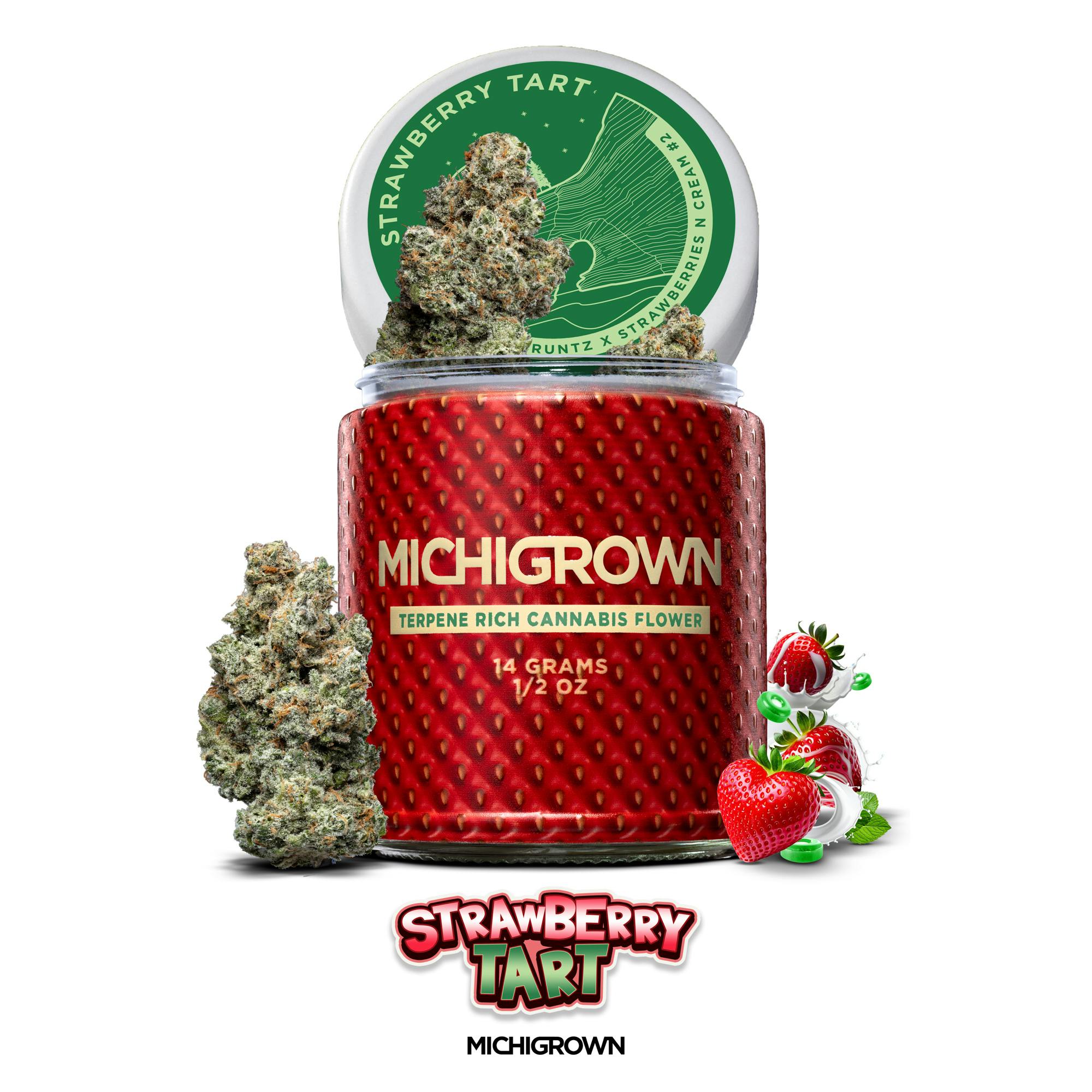 STRAWBERRY TART - 14 GRAMS - PREMIUM FLOWER - JARS by MICHIGROWN