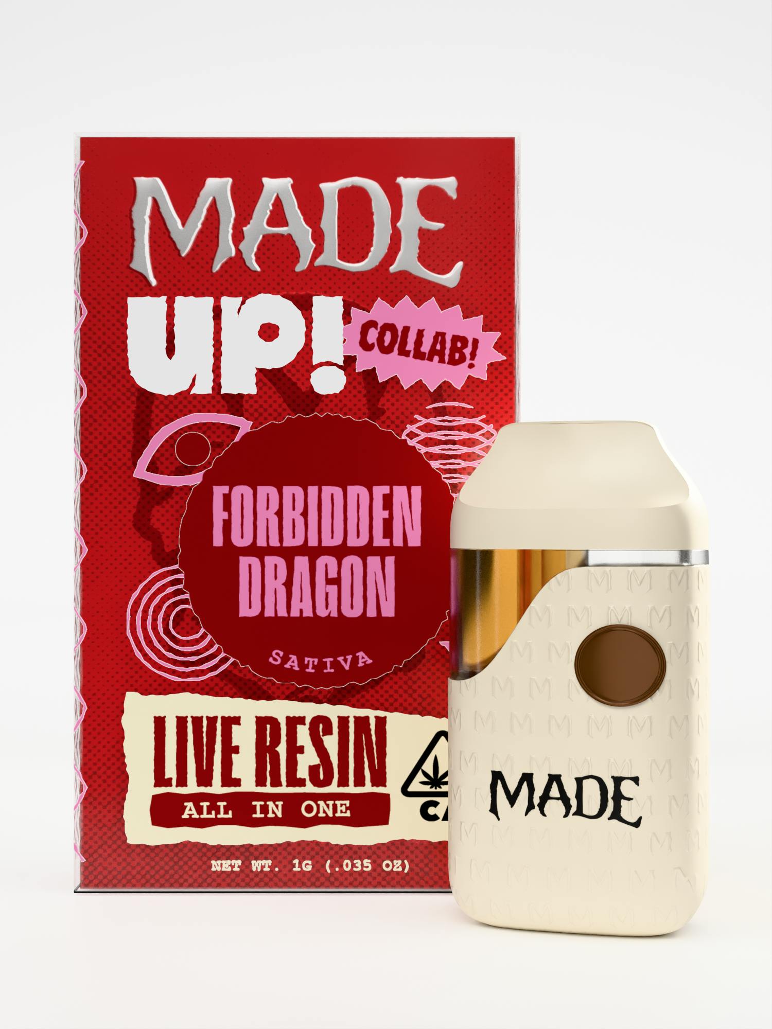 MADE x UP! | Forbidden Dragon | Live Resin Disposable | 1g