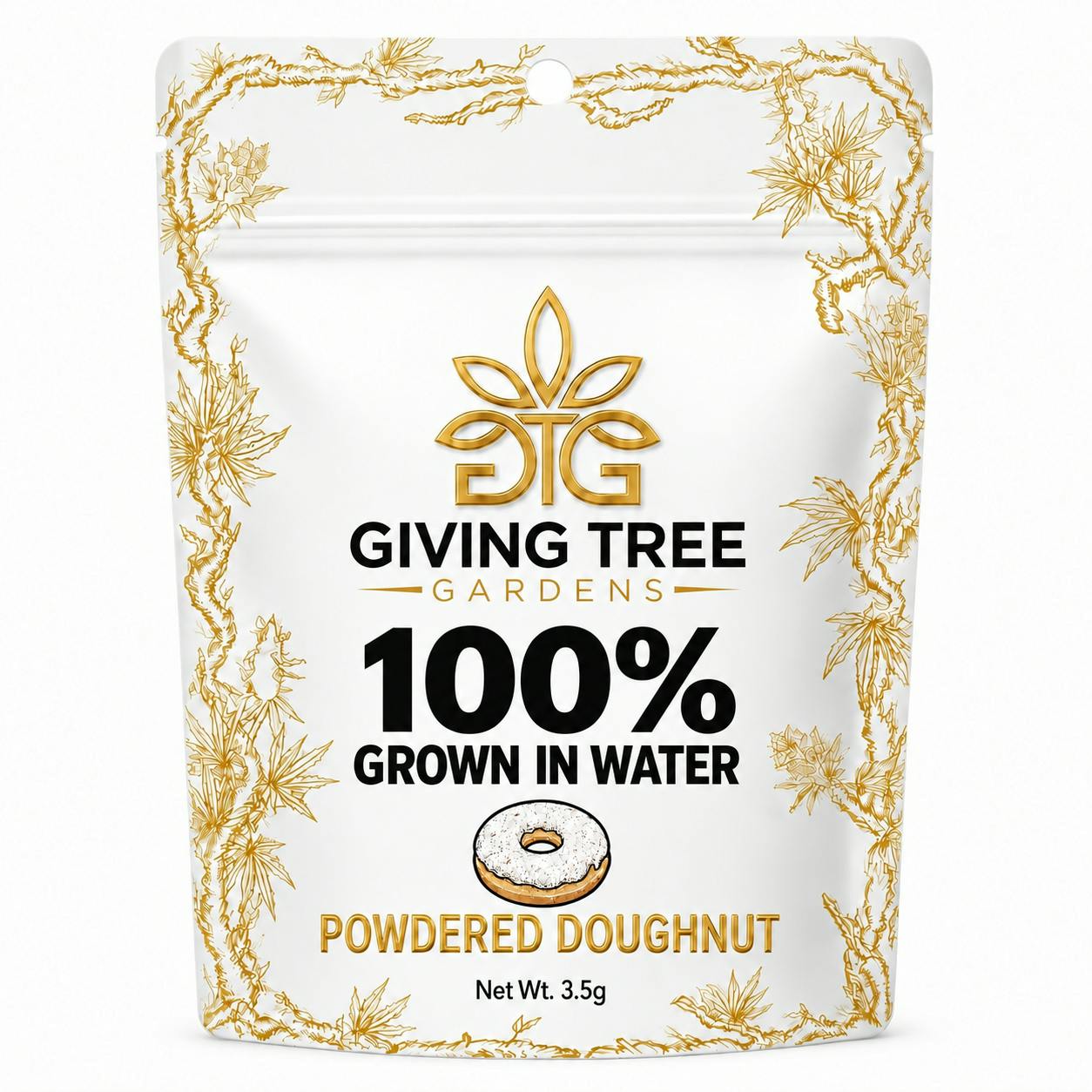 Powdered Doughnut – 3.5G Pre-Pack Flower | 100% WATER GROWN • TRUE HYDRO by Giving Tree Gardens