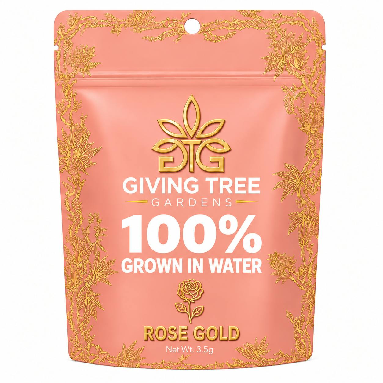 Rose Gold – 3.5G Pre-Pack Flower | 100% WATER GROWN • TRUE HYDRO by Giving Tree Gardens
