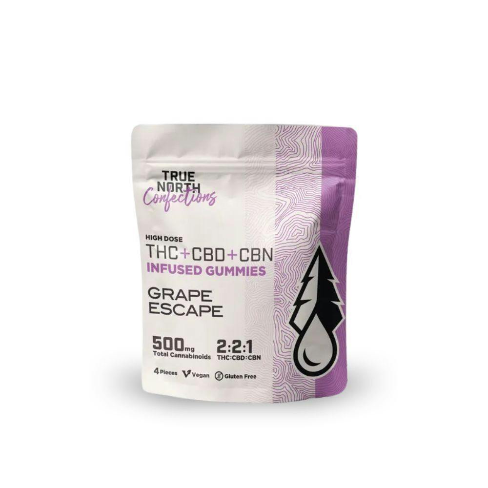 Grape Escape 2:2:1 THC:CBD:CBN Gummies | 200mg | 4ct | 50mg/ea