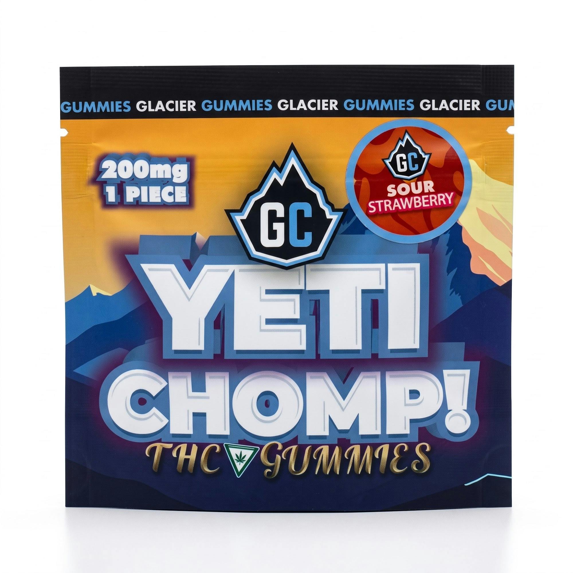 Sour Strawberry | Yeti Chomp | 1x200mg