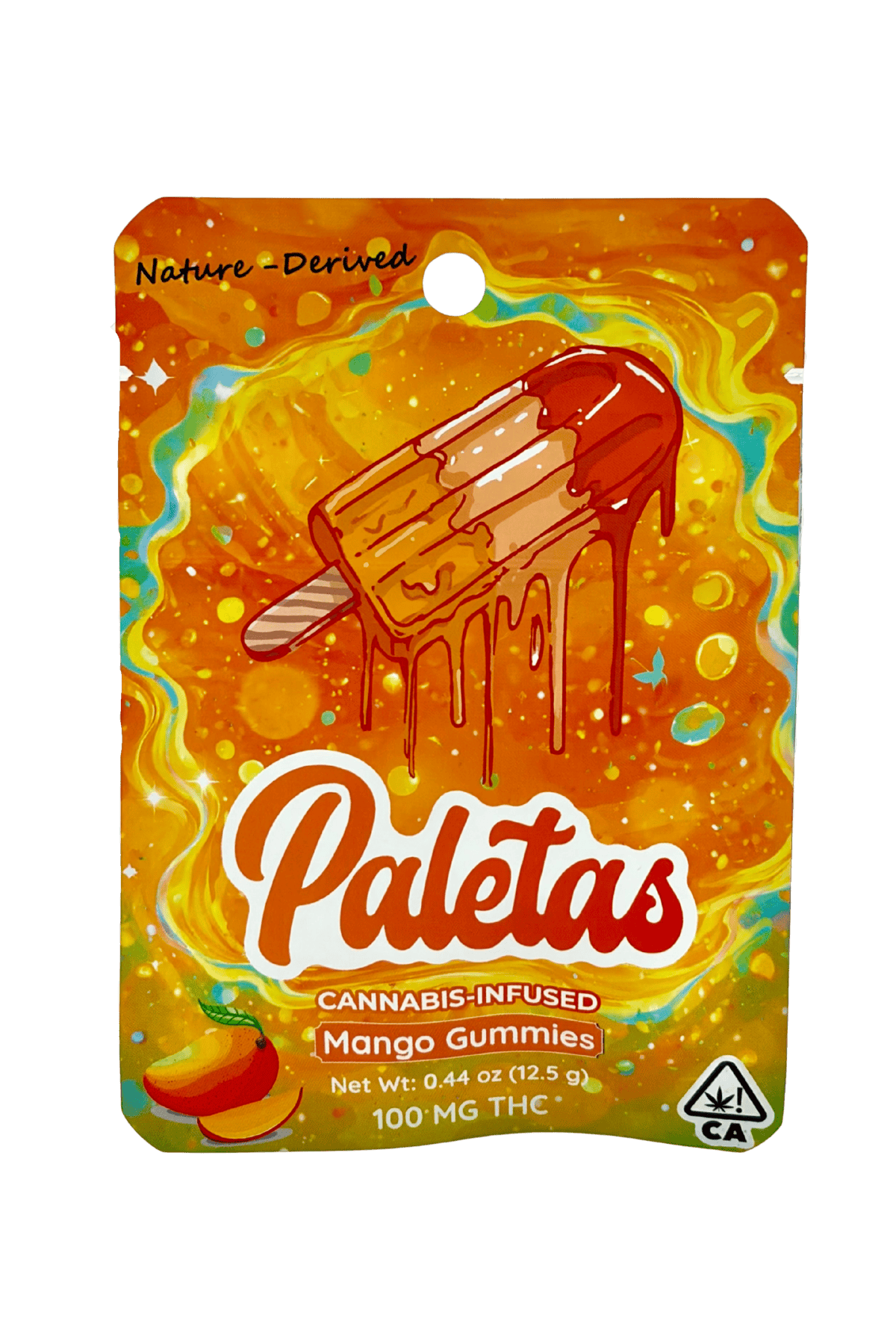 Paletas: Paletas: Mango Gummy Sativa 100 mg THC per package