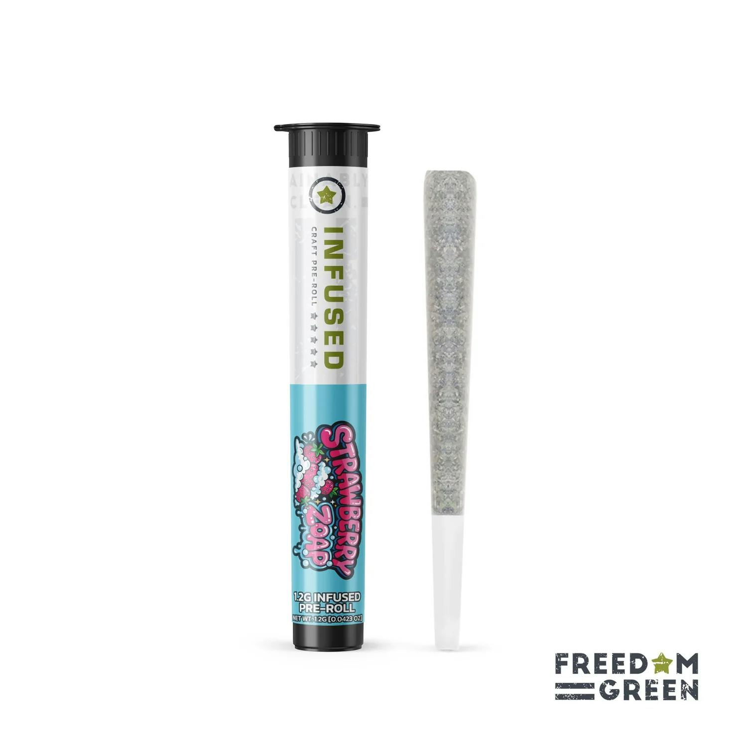 Strawberry Zoap | Infused Joint | 1.2g by Freedom Green
