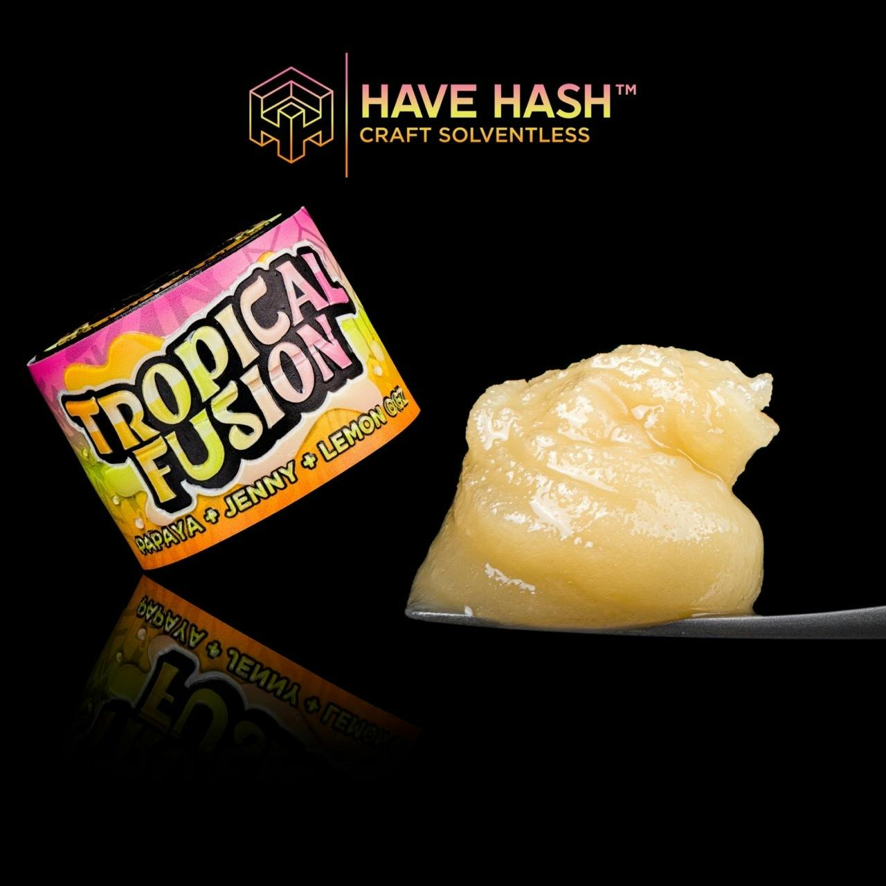 Tropical Fusion Live Rosin – Tier 1 (Mendoja Farms)
