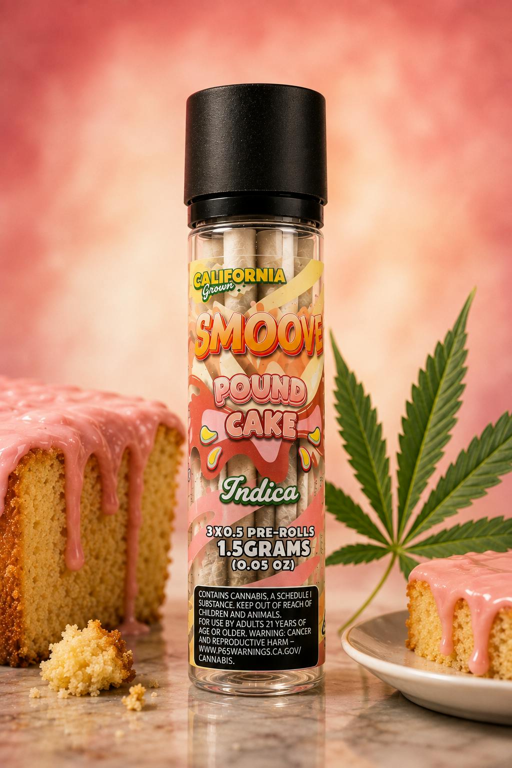 Smoove Pre Roll Pound Cake 3 x 0.5 - 1.5 G