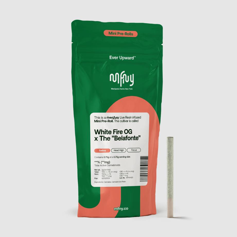 White Fire OG x The "Belafonte" | Live Resin Infused Mini | 0.75g