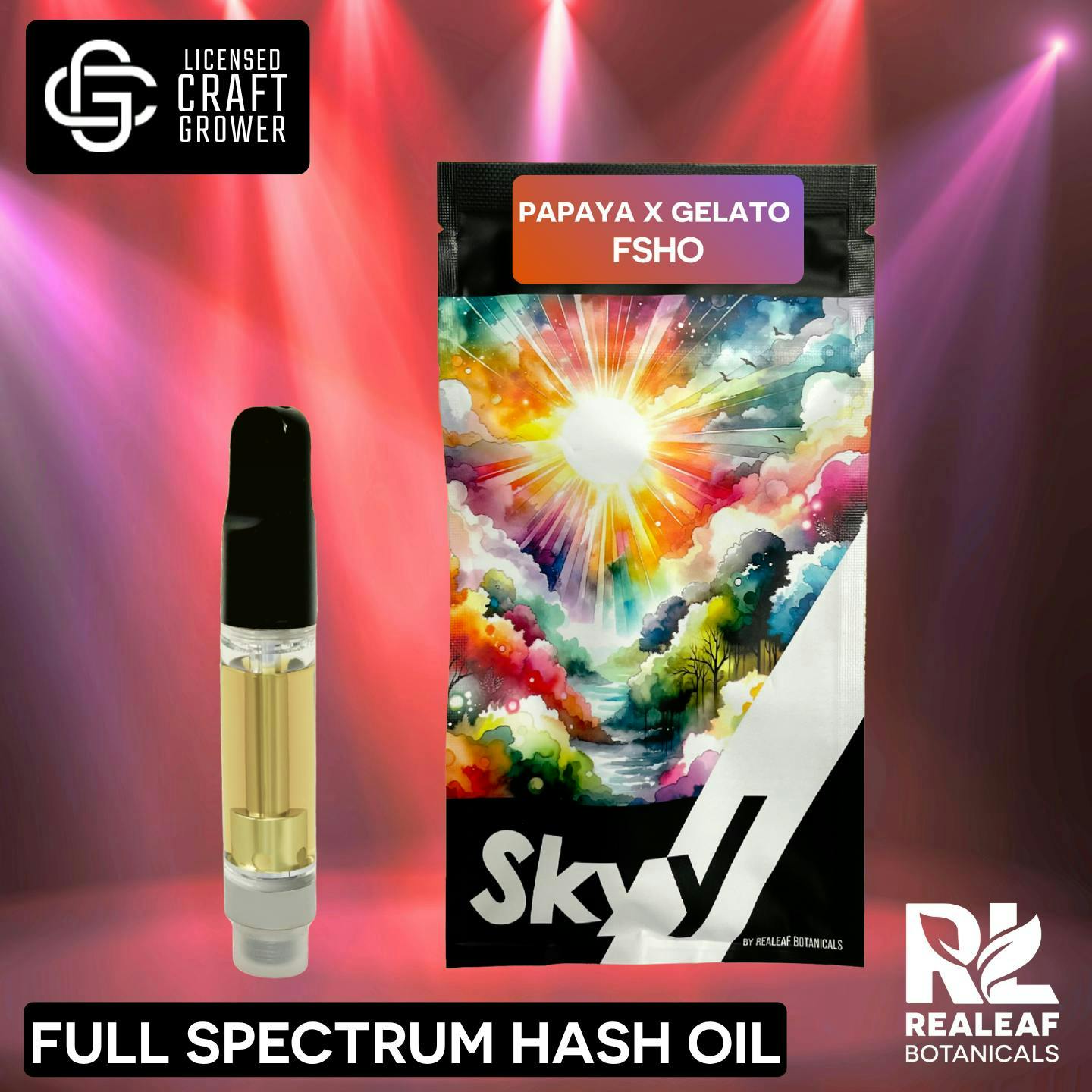 Papaya X Gelato FSHO Vape Cartridge 2.0g
