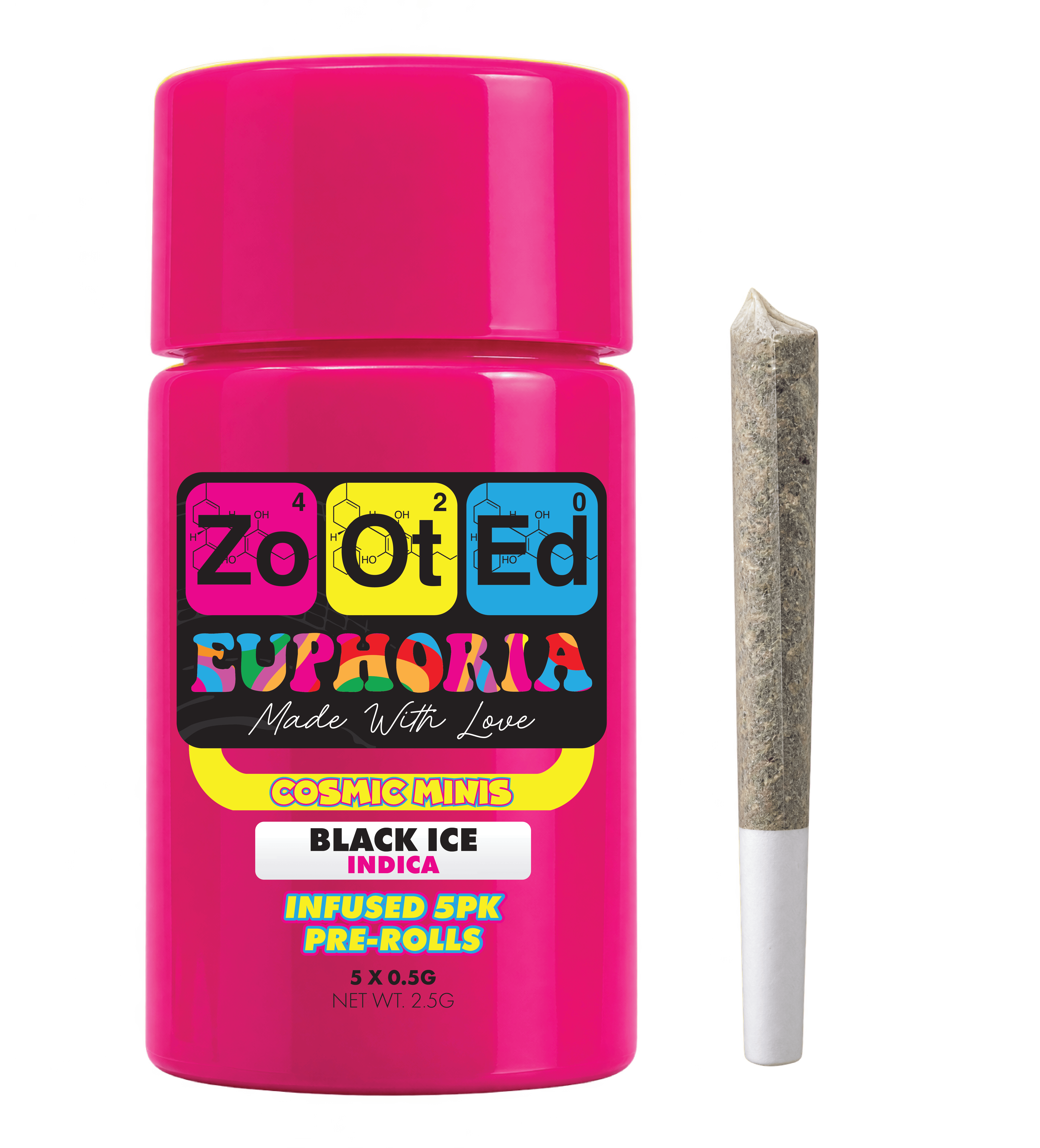 Euphoria Cosmic Minis | Black Ice | Infused Minis | .5g ea | 5pk
