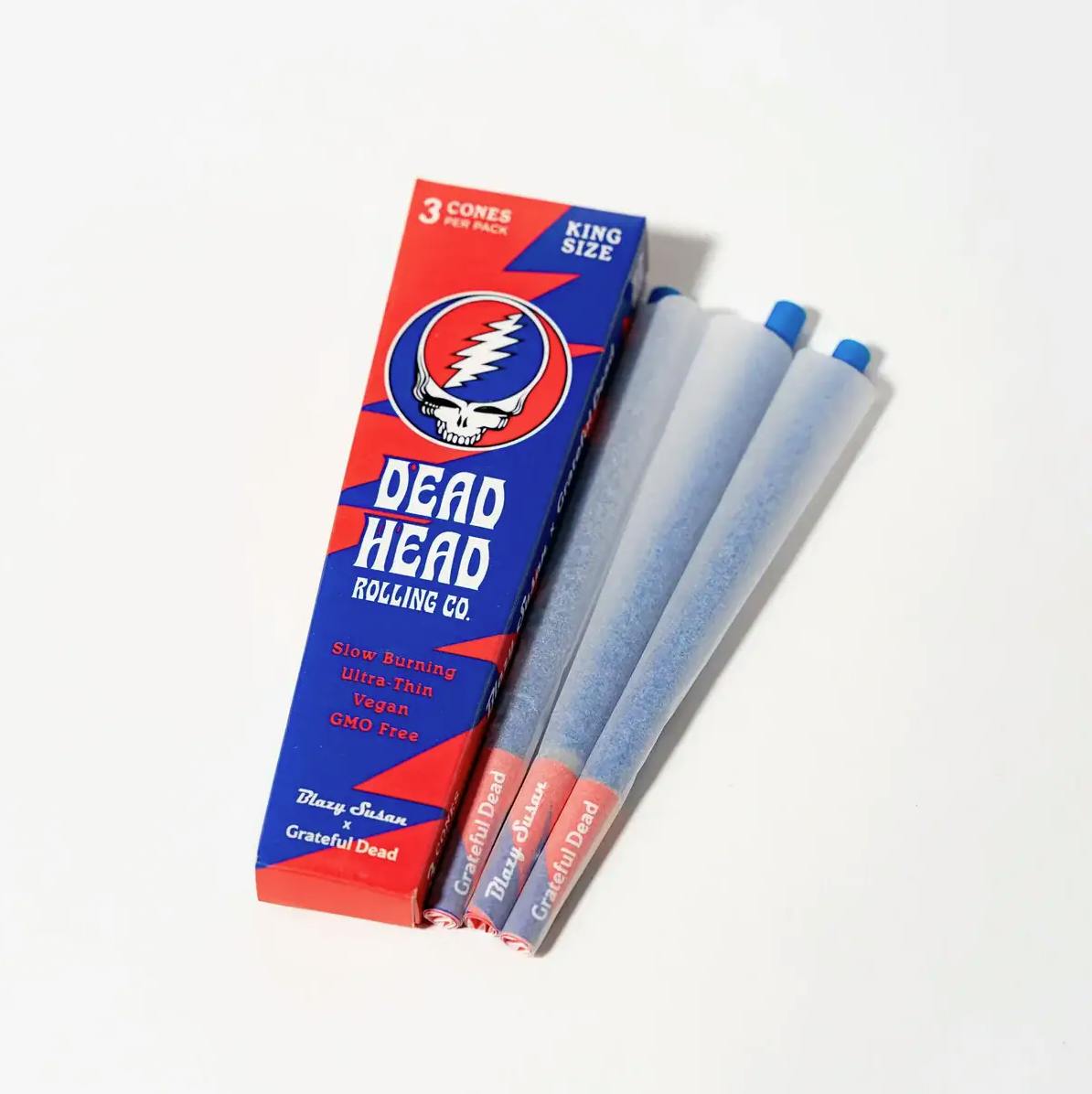 Blazy Susan x Grateful Dead | King Size Cones | Rolling Papers | 3ct