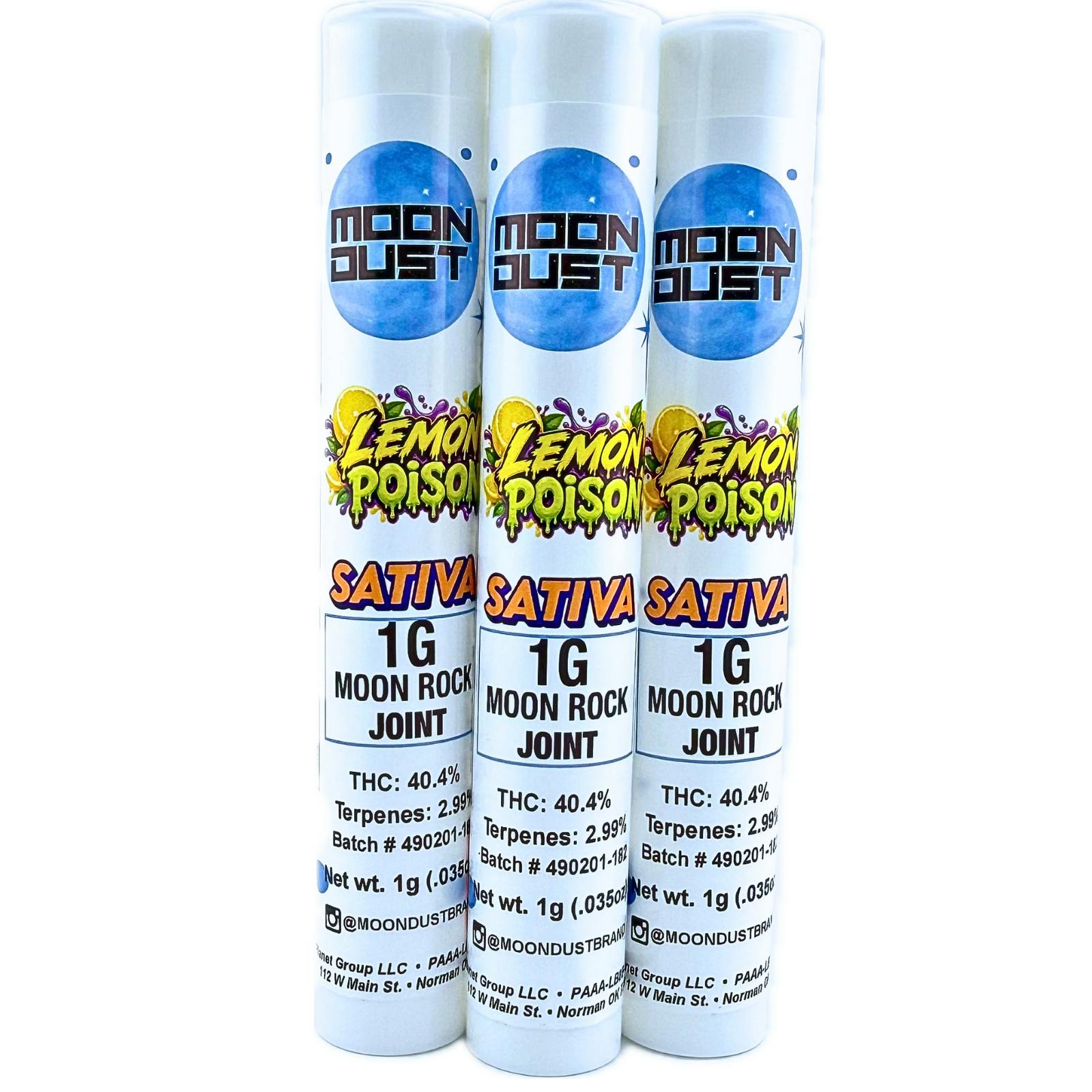 Moon Rock | Lemon Poison | Infused Joint | 1g
