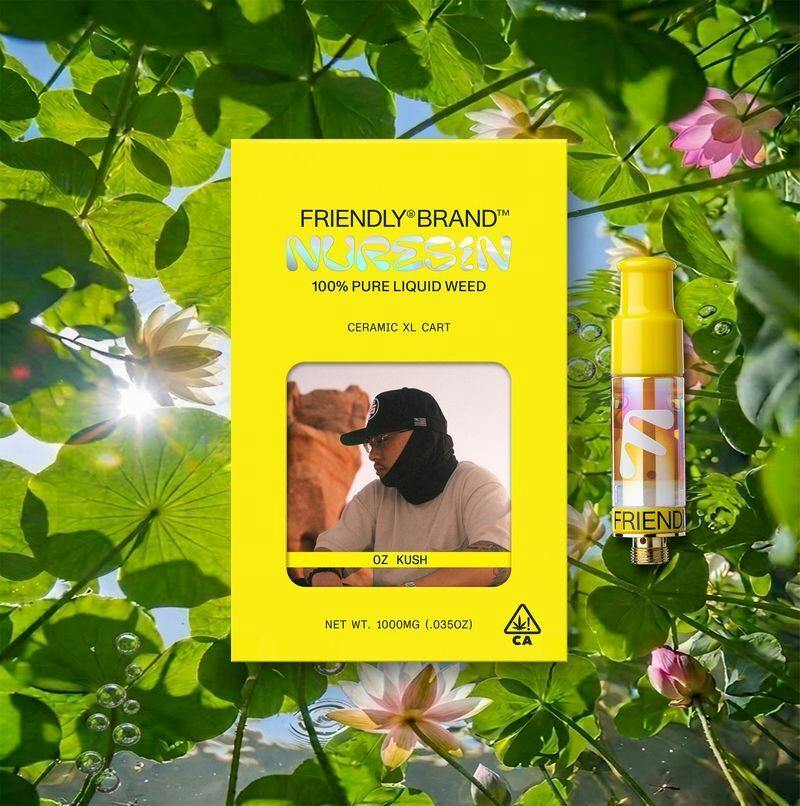 Friendly Brand - OZ Kush - Indica - 1g Live NURESIN 510 Cart