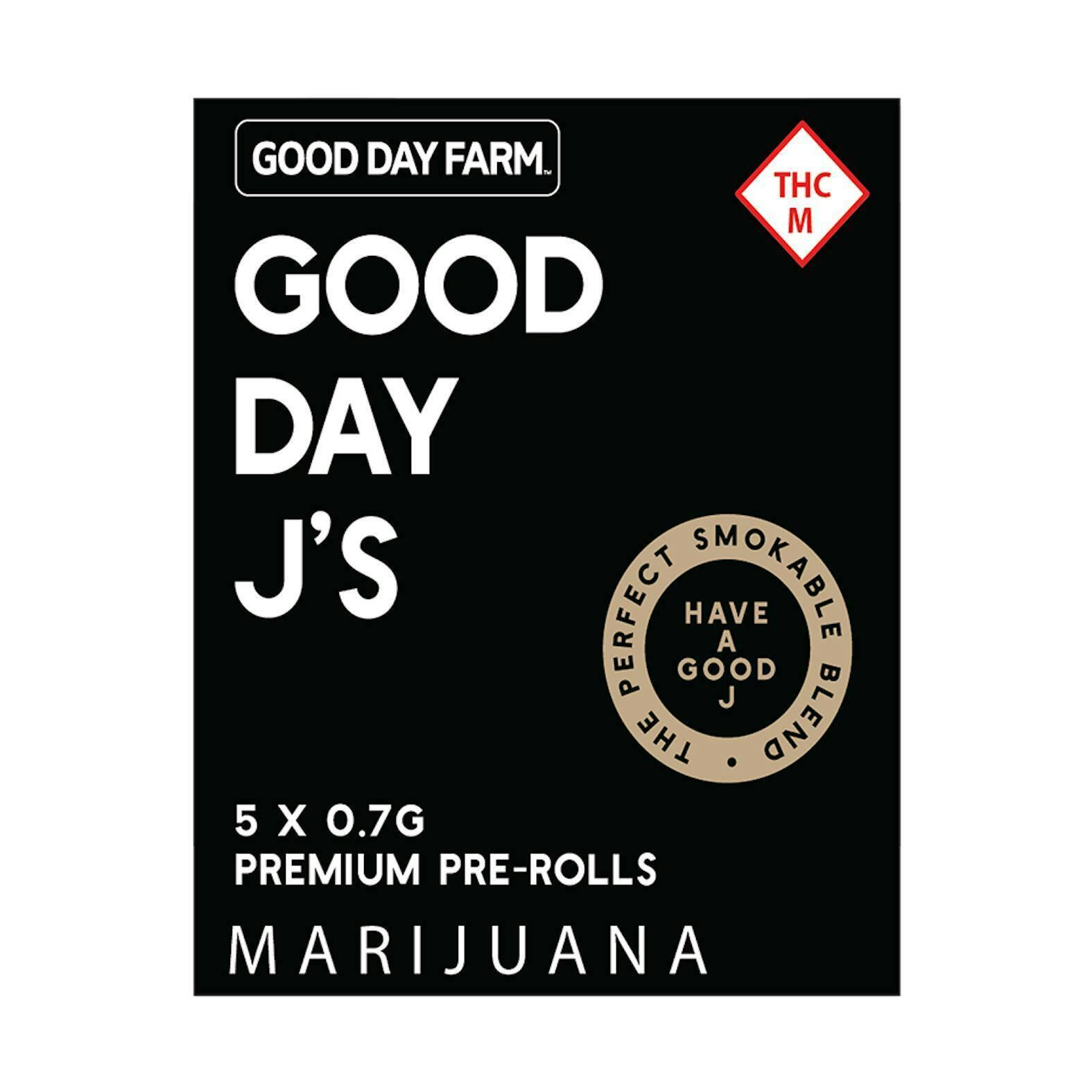 Mellowz #17 | Good Day J's | 0.7g each | 5pk