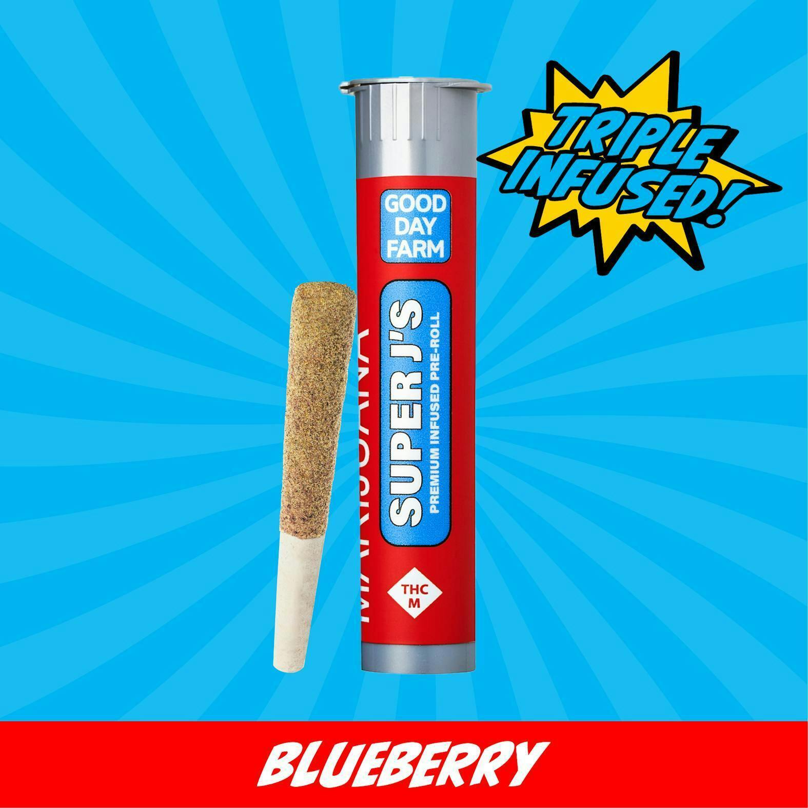Blueberry x Tire Fire | Super J's Infused Joint | 1g