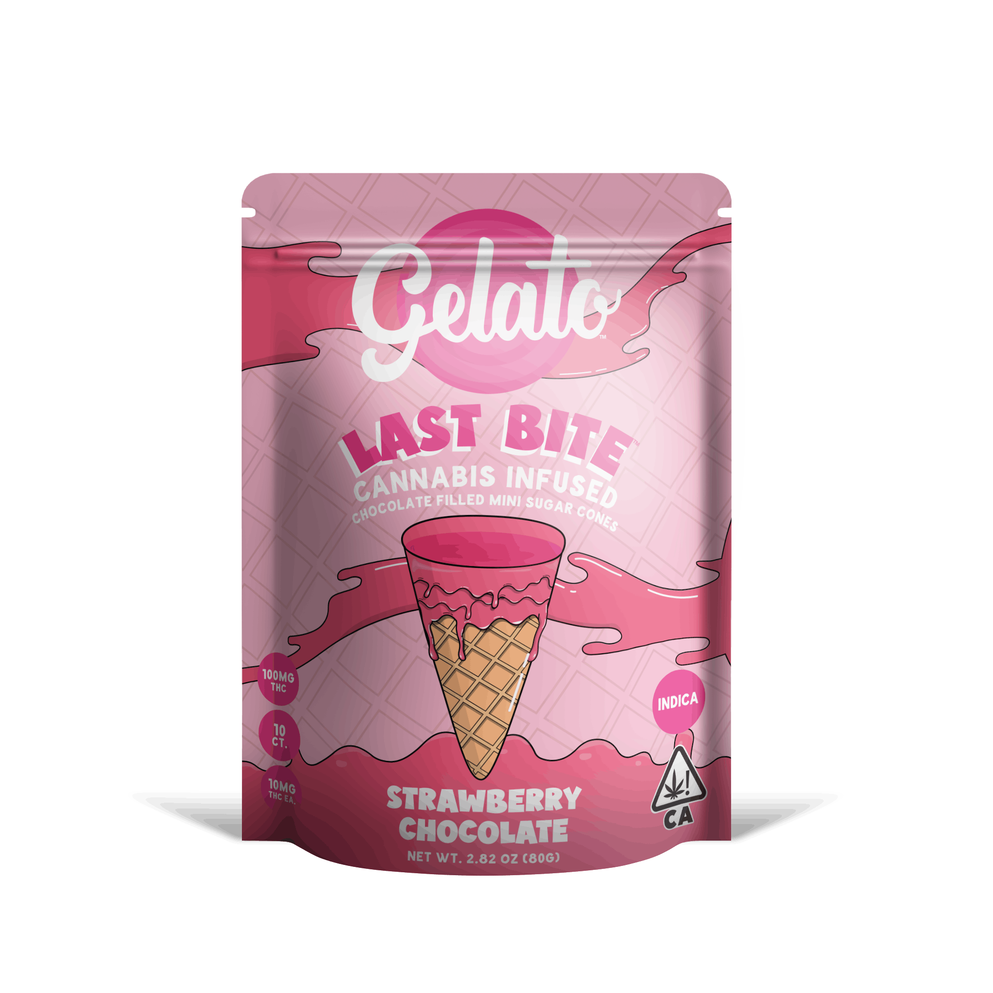 Gelato: Strawberry Mini Cones