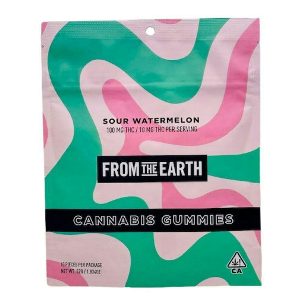 Sour Watermelon Gummies | 100mg | 10ct | 10mg/ea