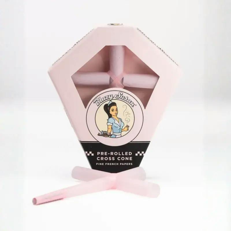 Pink Cross Cones | Rolling Papers | Accessories