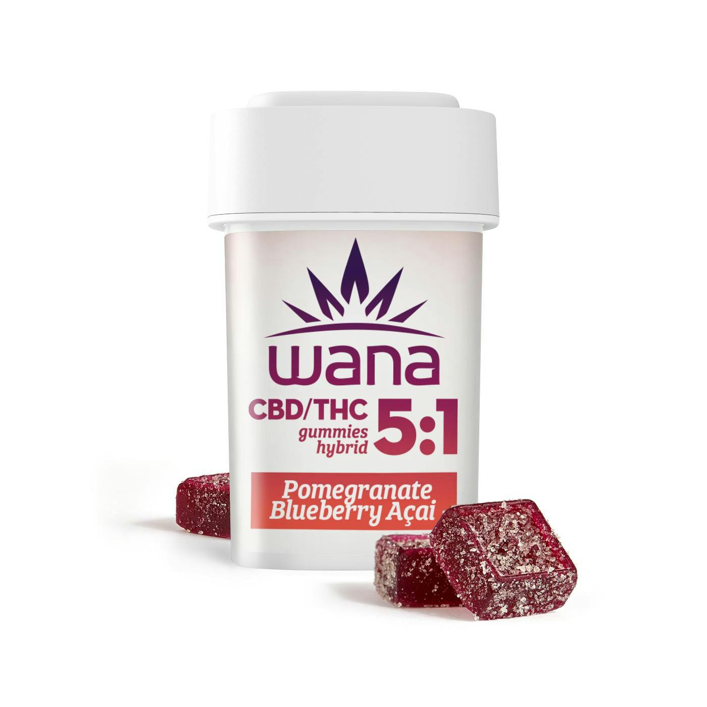 Classic | Pomegranate Blueberry Acai 5:1 Gummies | 100mg | 20ct | 5mg/ea