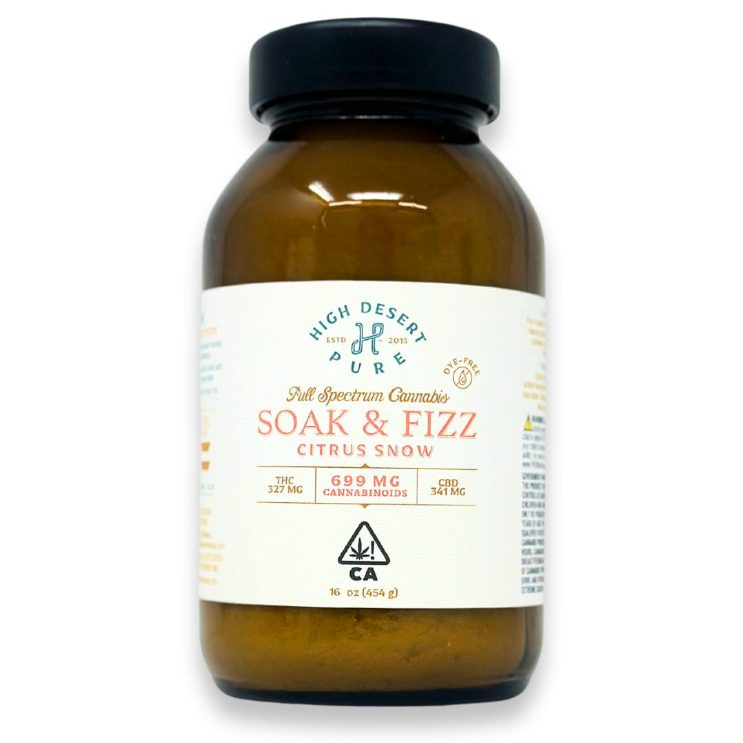 Soak & Fizz | Citrus Snow | 1:1 THC:CBD | 16oz