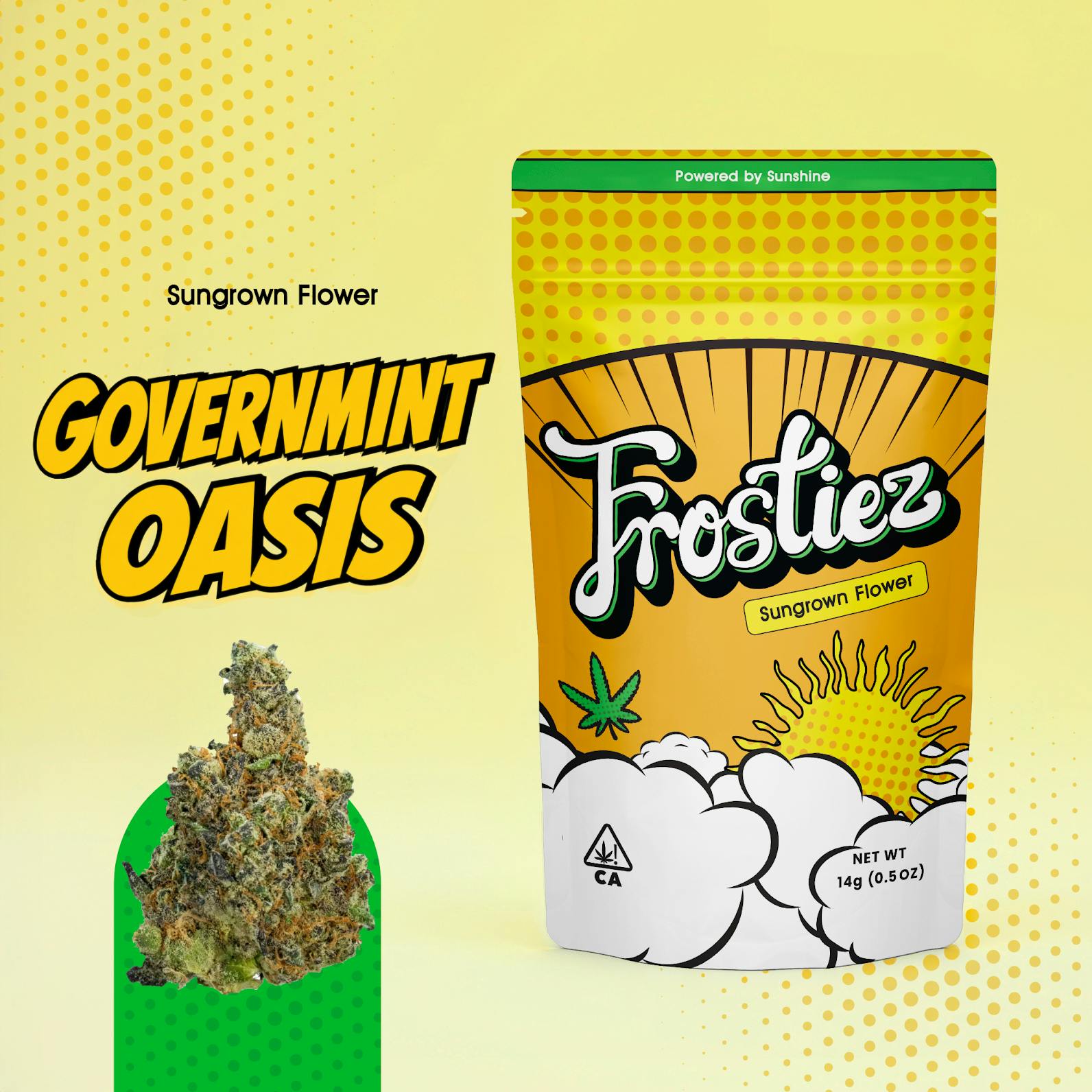 Governmint Oasis SunGrown Flower - 14g - Hybrid - New Drop