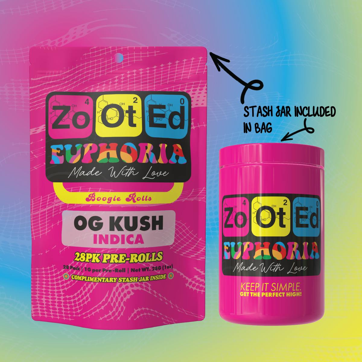 Euphoria Boogie Roll | OG Kush | Joints | 1g ea | 28pk