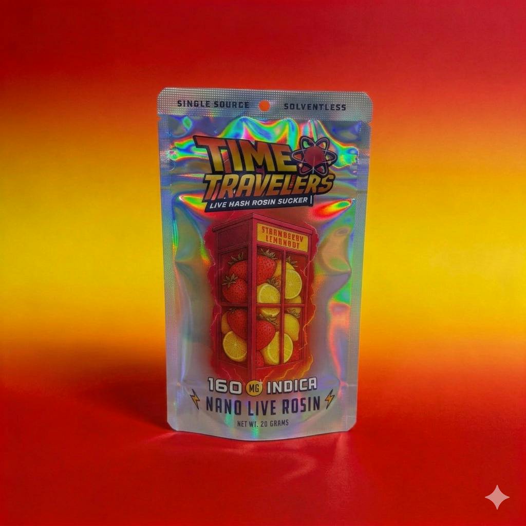 Time Travelers - Nano Rosin Sucker - Strawberry Lemonade - Indica - 160mg