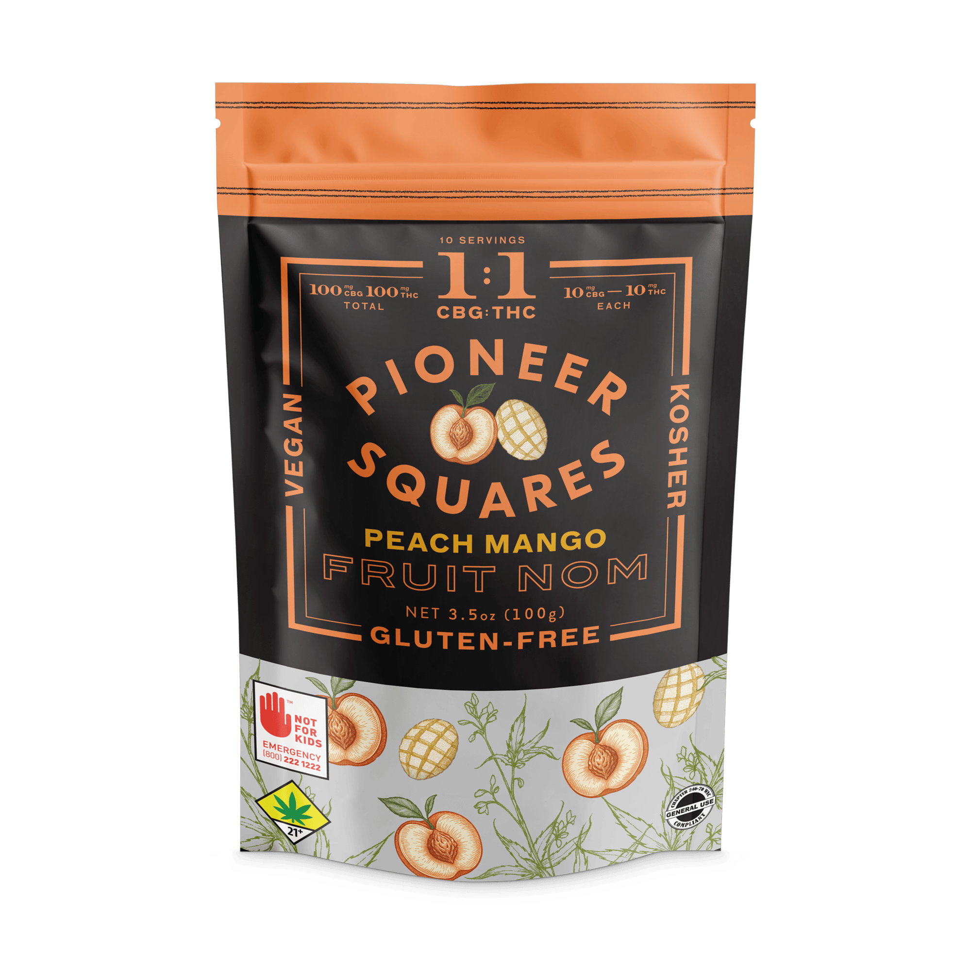 Pioneer Squares by Craft Elixirs: Peach Mango