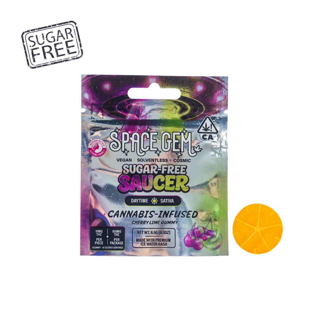Sugar Free Saucer - Cherry Lime - 100mg THC