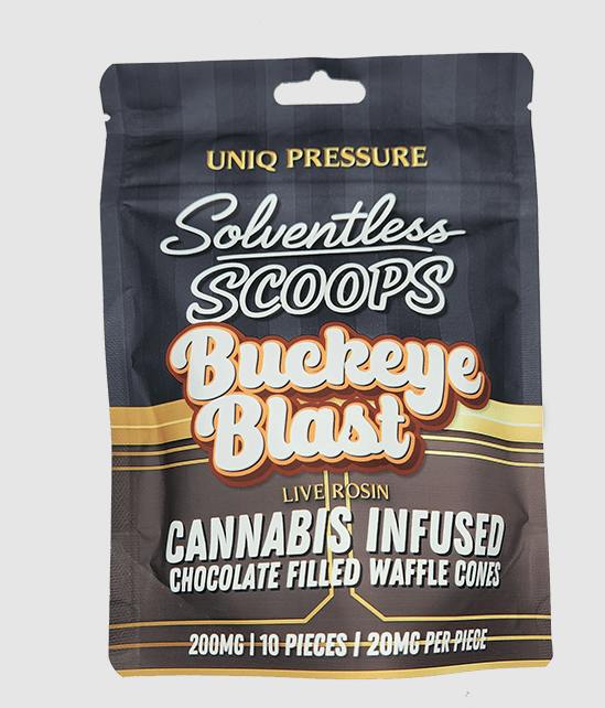 Solventless Scoops | Buckeye Blast Edibles | 200mg | 10ct | 20mg/ea