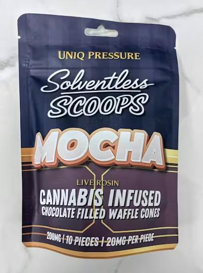Solventless Scoops | Mocha Edibles | 200mg | 10ct | 20mg/ea