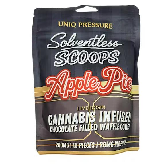 Solventless Scoops | Apple Pie Edibles | 200mg | 10ct | 20mg/ea by Uniq Pressure