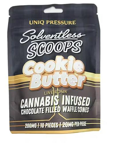 Solventless Scoops | Cookie Butter Edibles | 200mg | 10ct | 20mg/ea