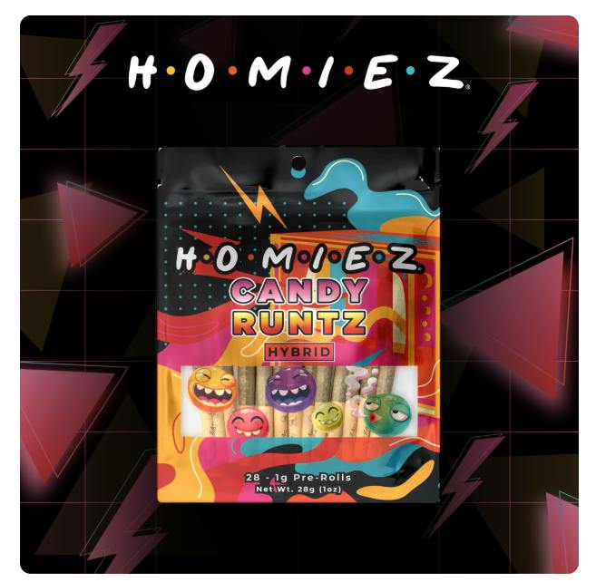 Candy Runtz | Joints | 1g each | 28pk by HOMIEZ