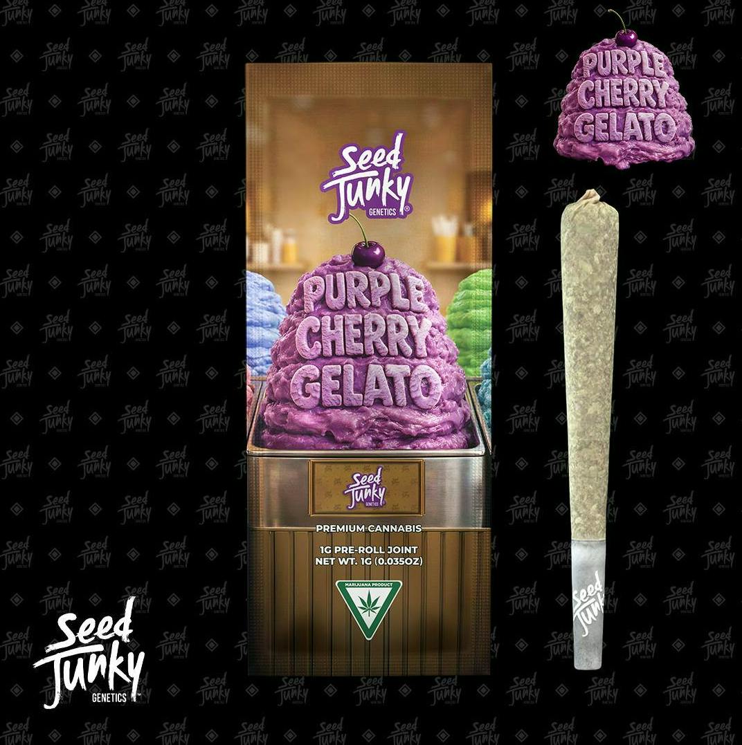 Purple Cherry Gelato | Joint | 1g by Seed Junky