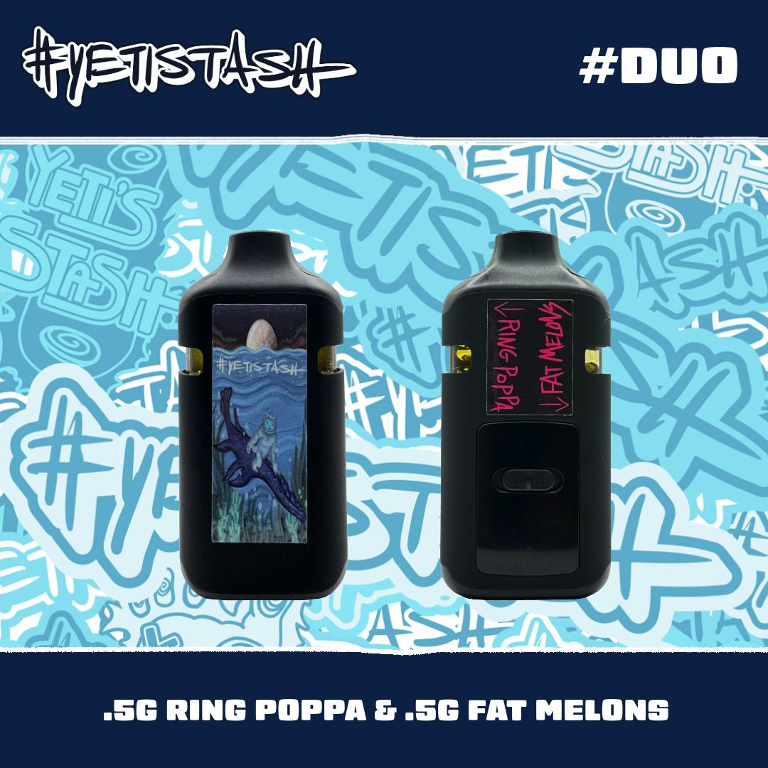 Yetistash | Ring Poppa + Fat Melons | 1G | DUO Disposable by Yeti Stash