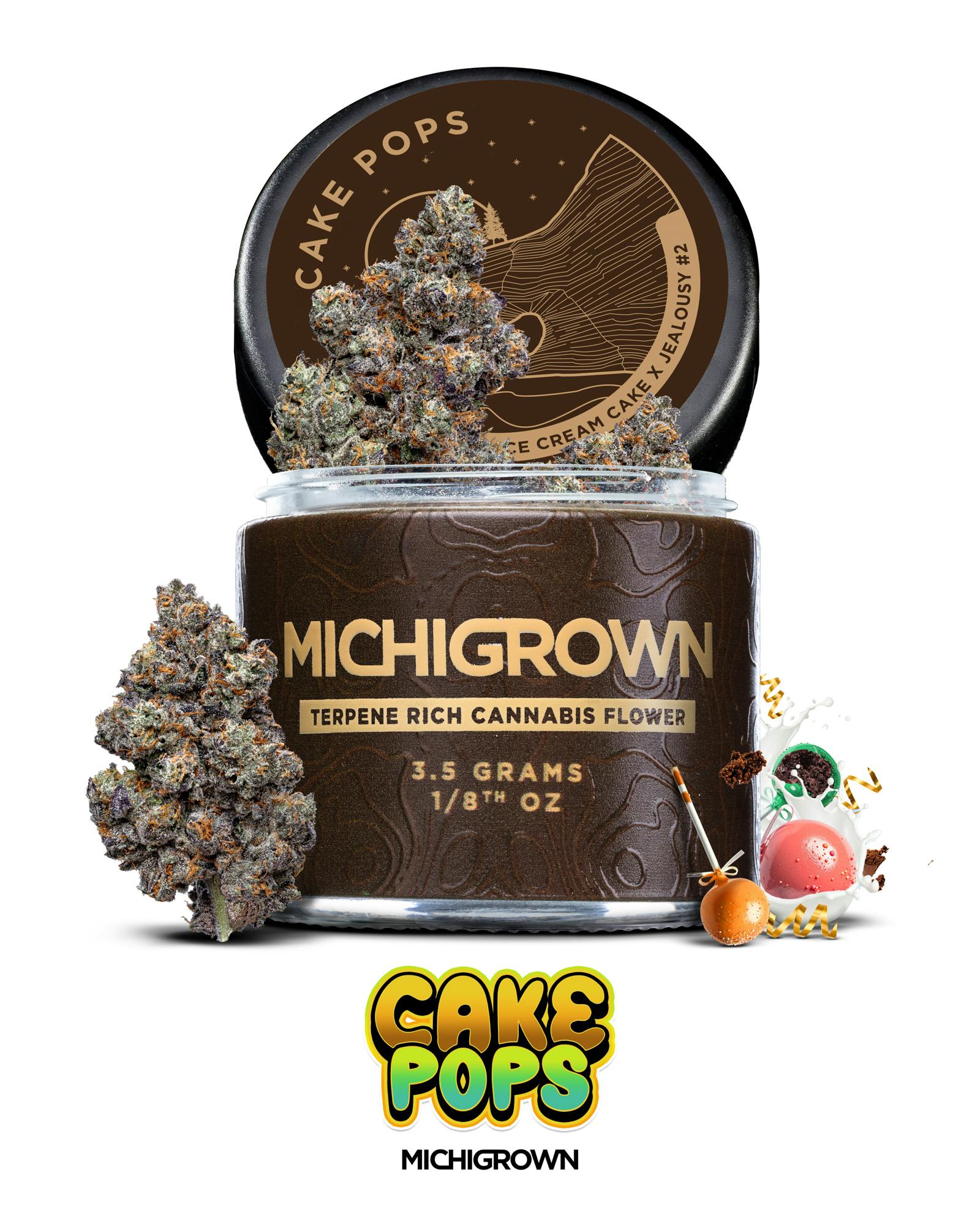 CAKE POPS - 3.5 GRAMS - PREMIUM FLOWER - JARS by MICHIGROWN