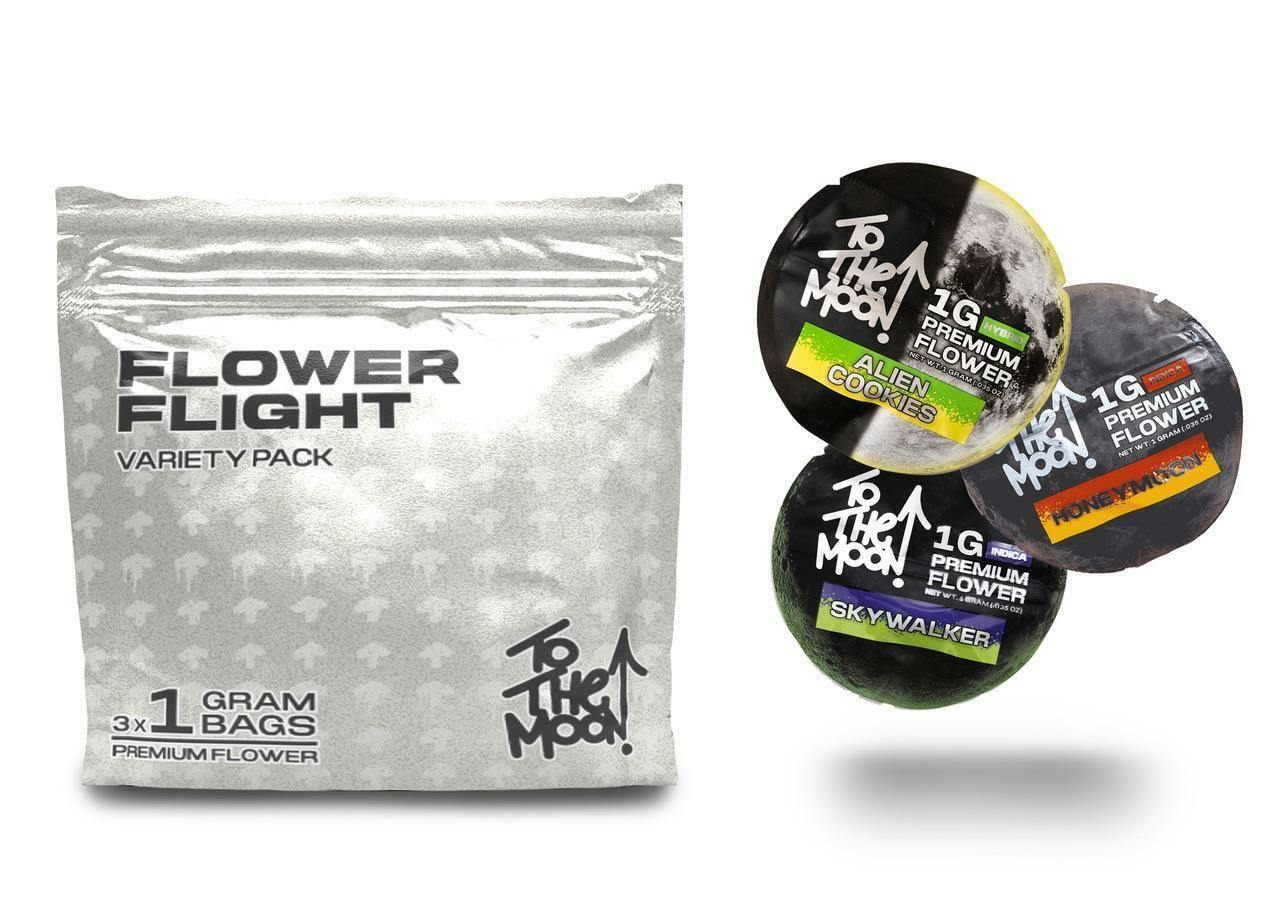 Alien Cookies + Honeymoon + Skywalker | Flower Flight Pack | 3g by To The Moon