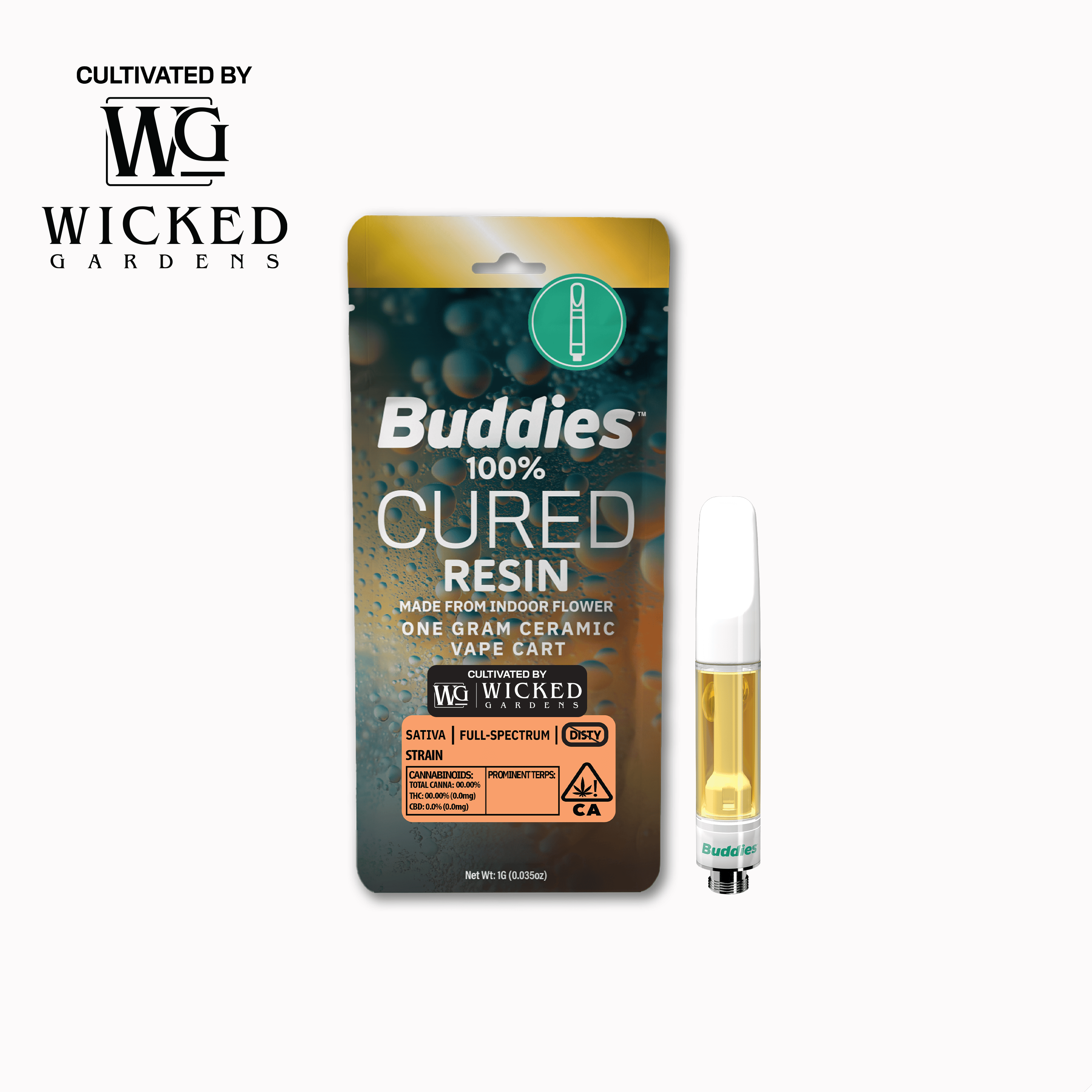 Cured Resin | 1g Vape Cartridge | Silver Haze (S)