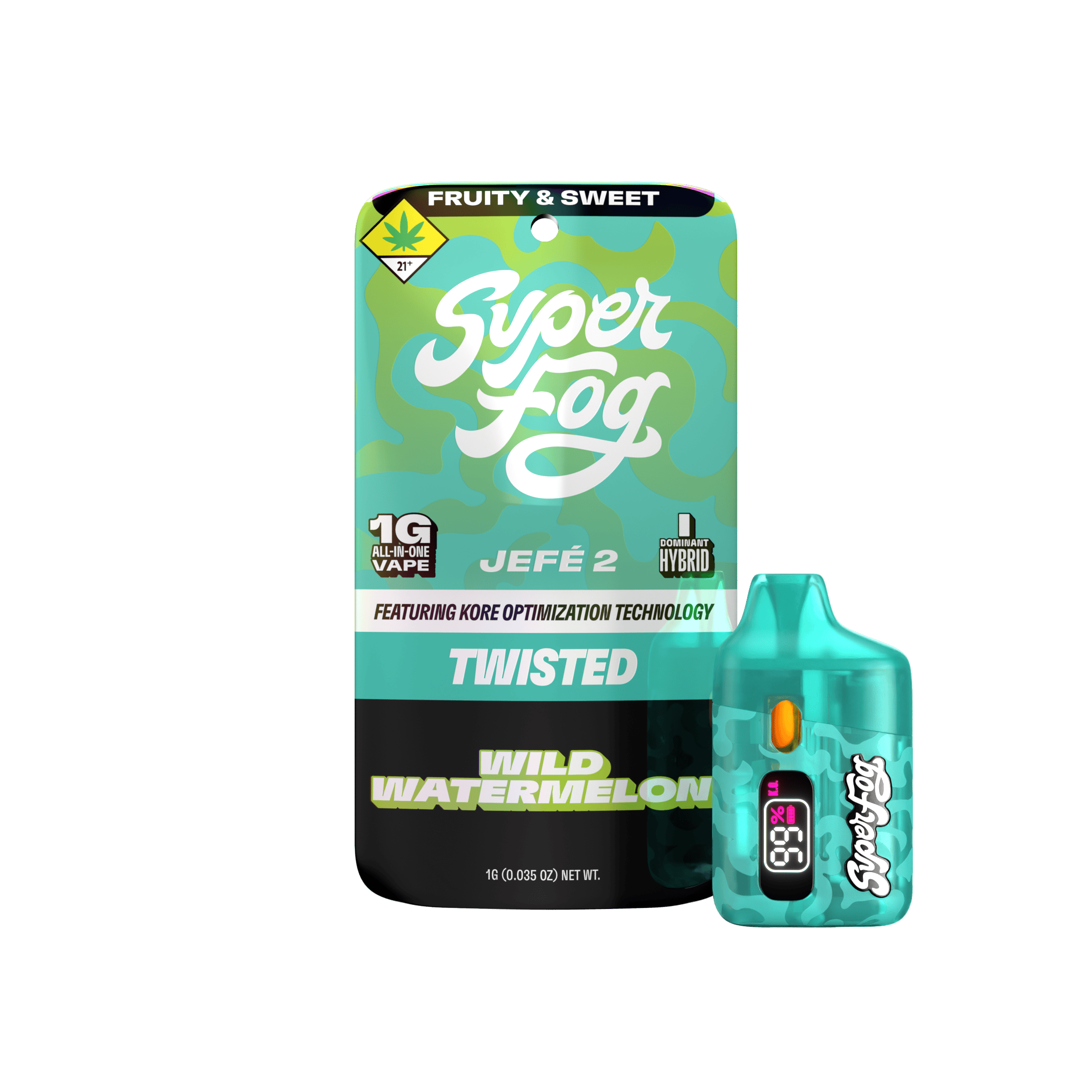 Wild Watermelon | TWISTED Liquid Diamonds Jefé 2 Disposable | 1g
