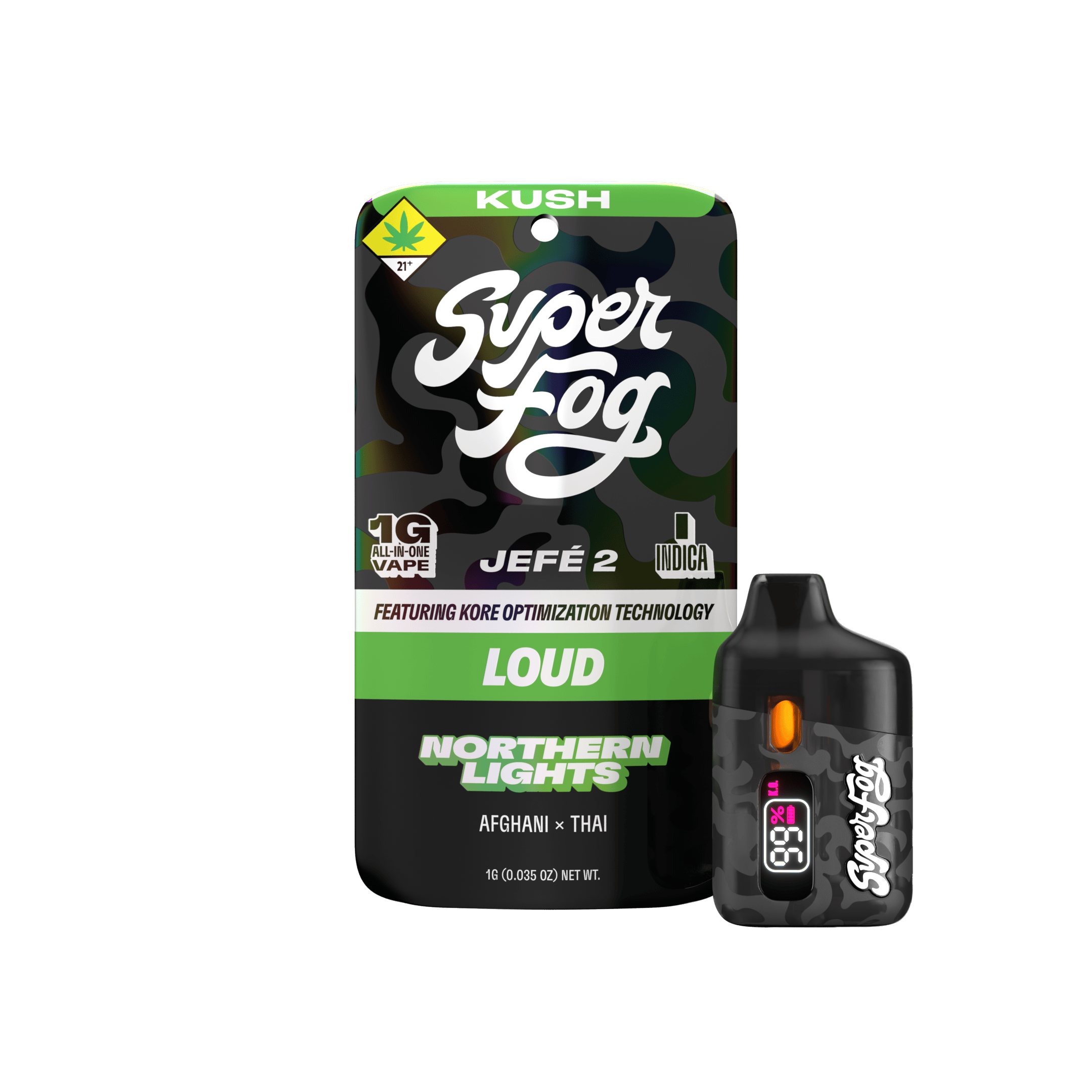 Northern Lights | LOUD High Terpine Extract Jefé 2 Disposable | 1g