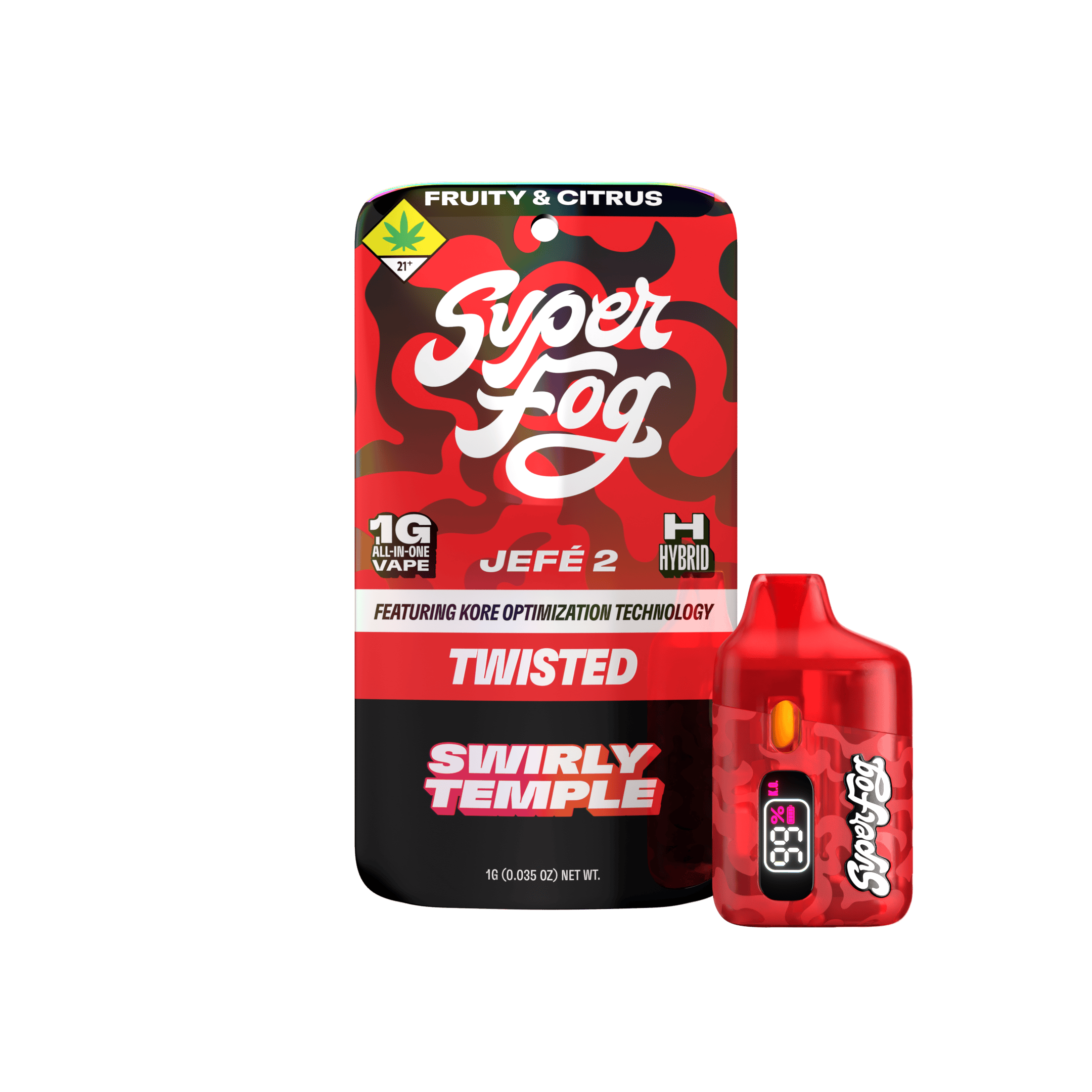 Swirly Temple | TWISTED Liquid Diamonds Jefé 2 Disposable | 1g