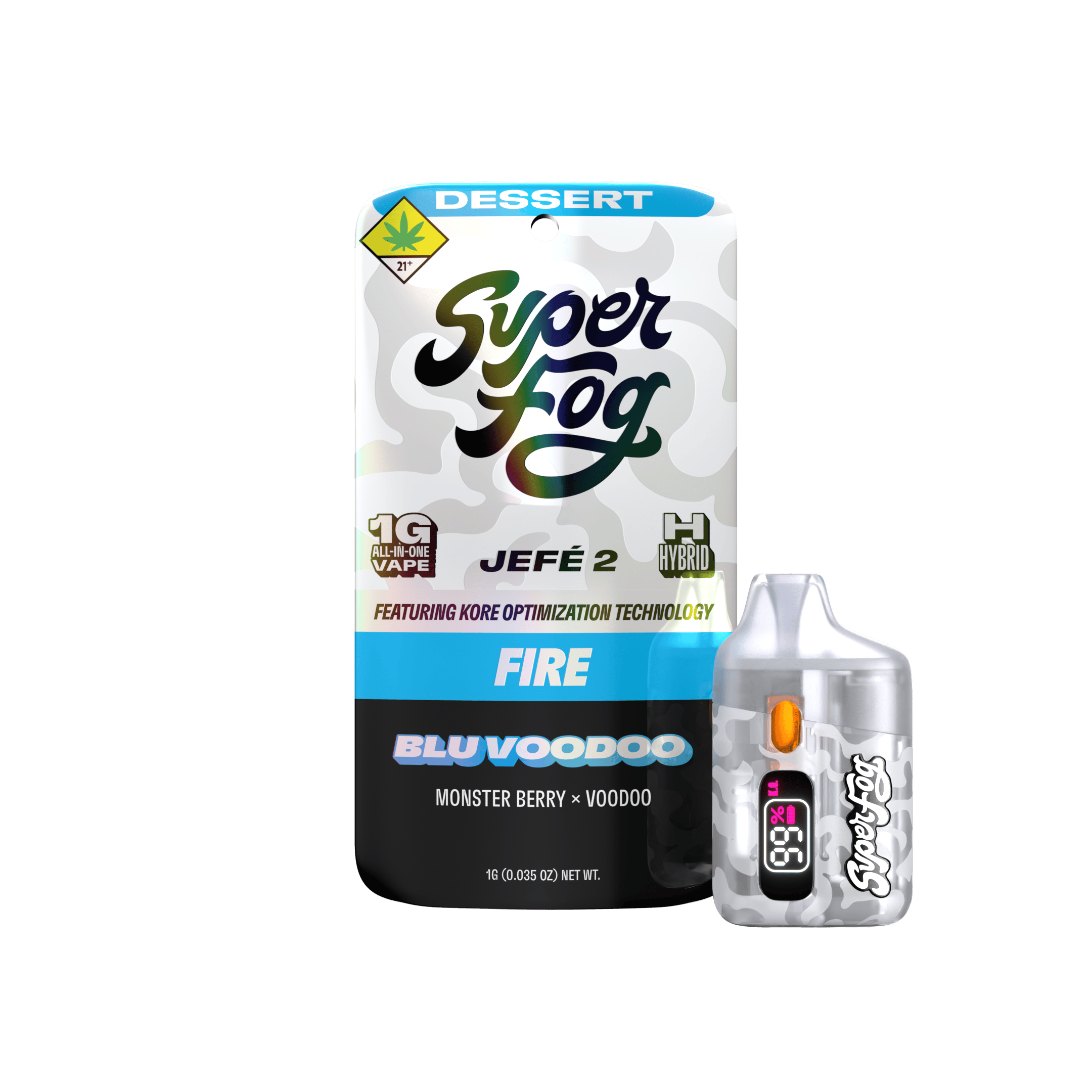 Blu Voodoo | FIRE Liquid Diamonds Jefé 2 Disposable | 1g