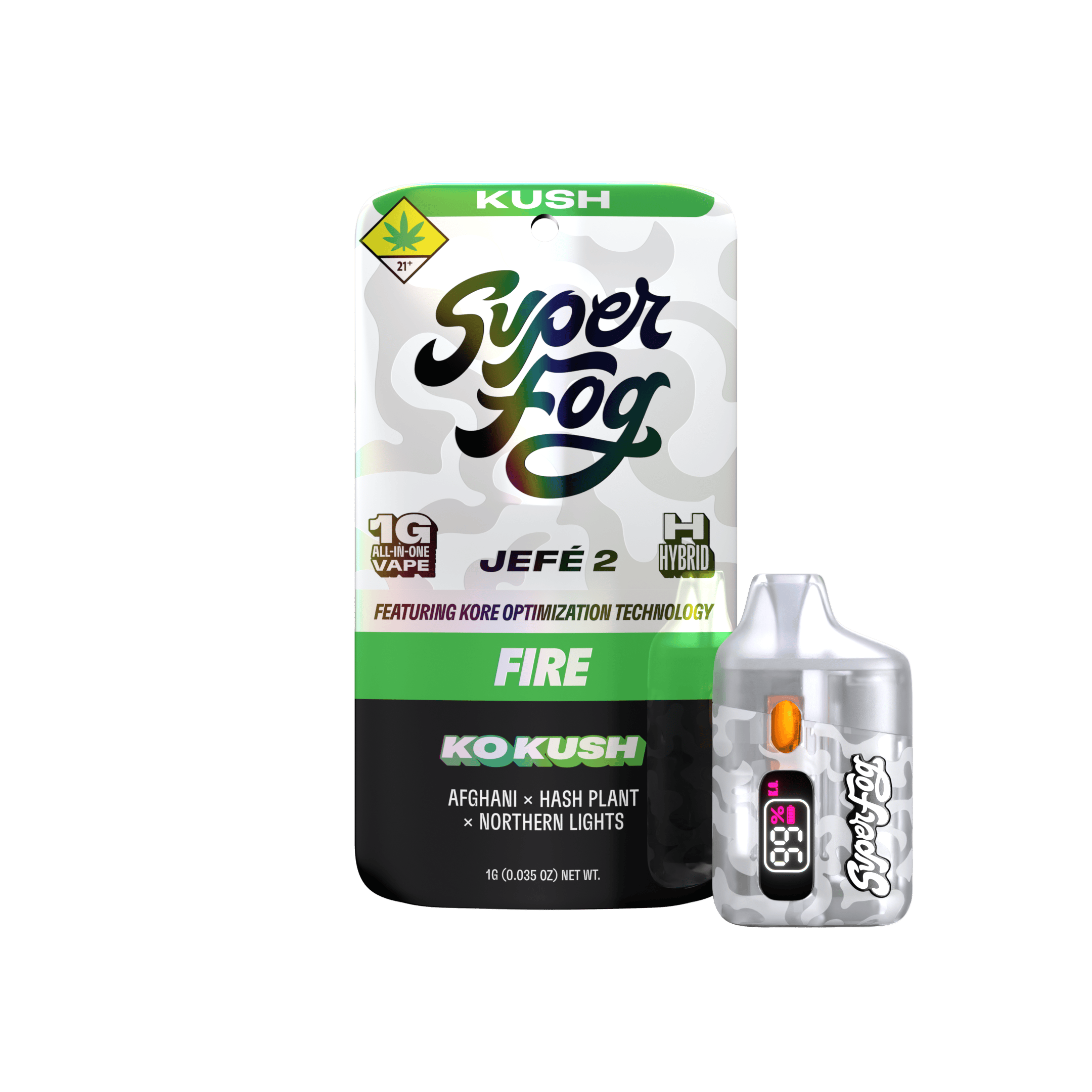 KO Kush | FIRE Liquid Diamonds Jefé 2 Disposable | 1g