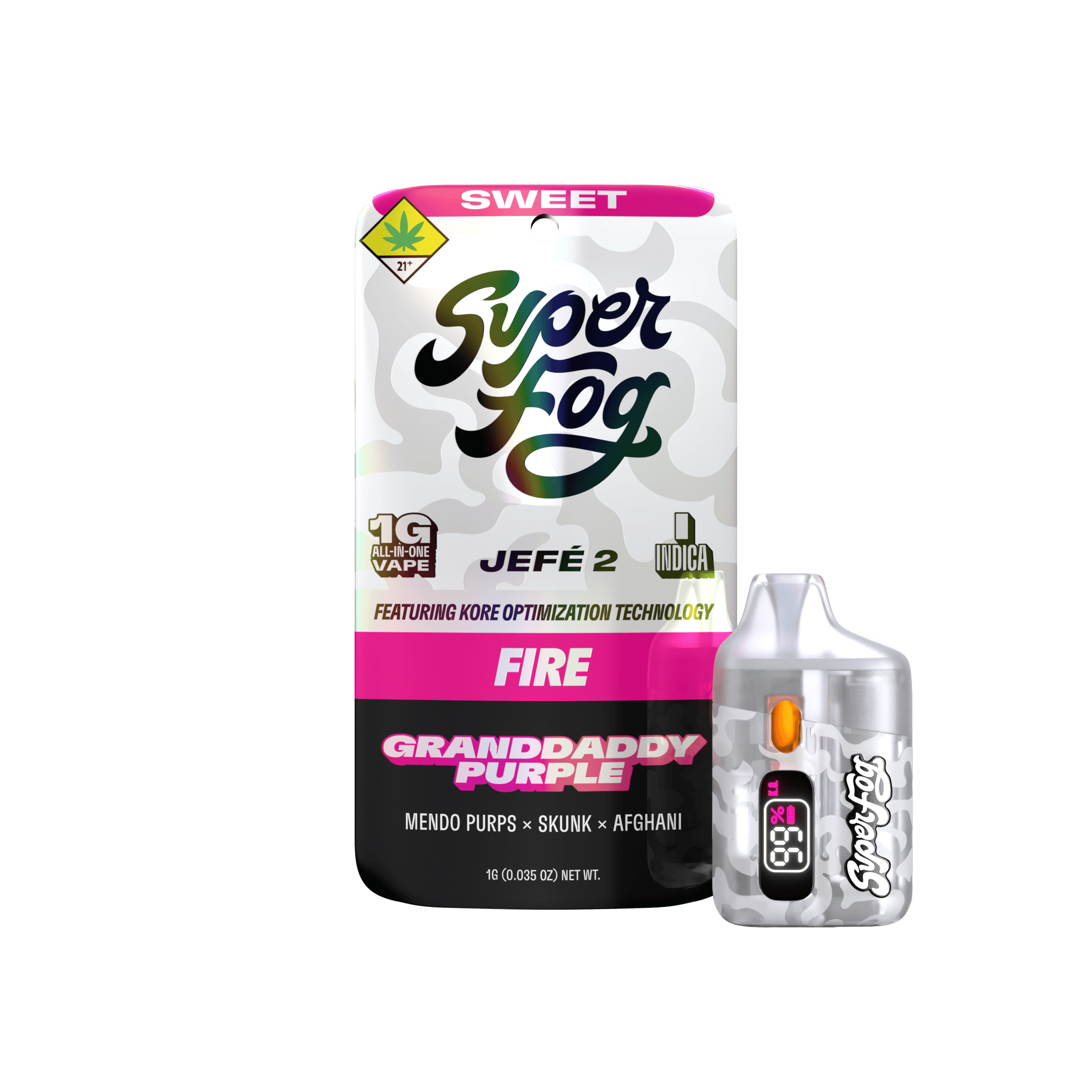Granddaddy Purple | FIRE Liquid Diamonds Jefé 2 Disposable | 1g