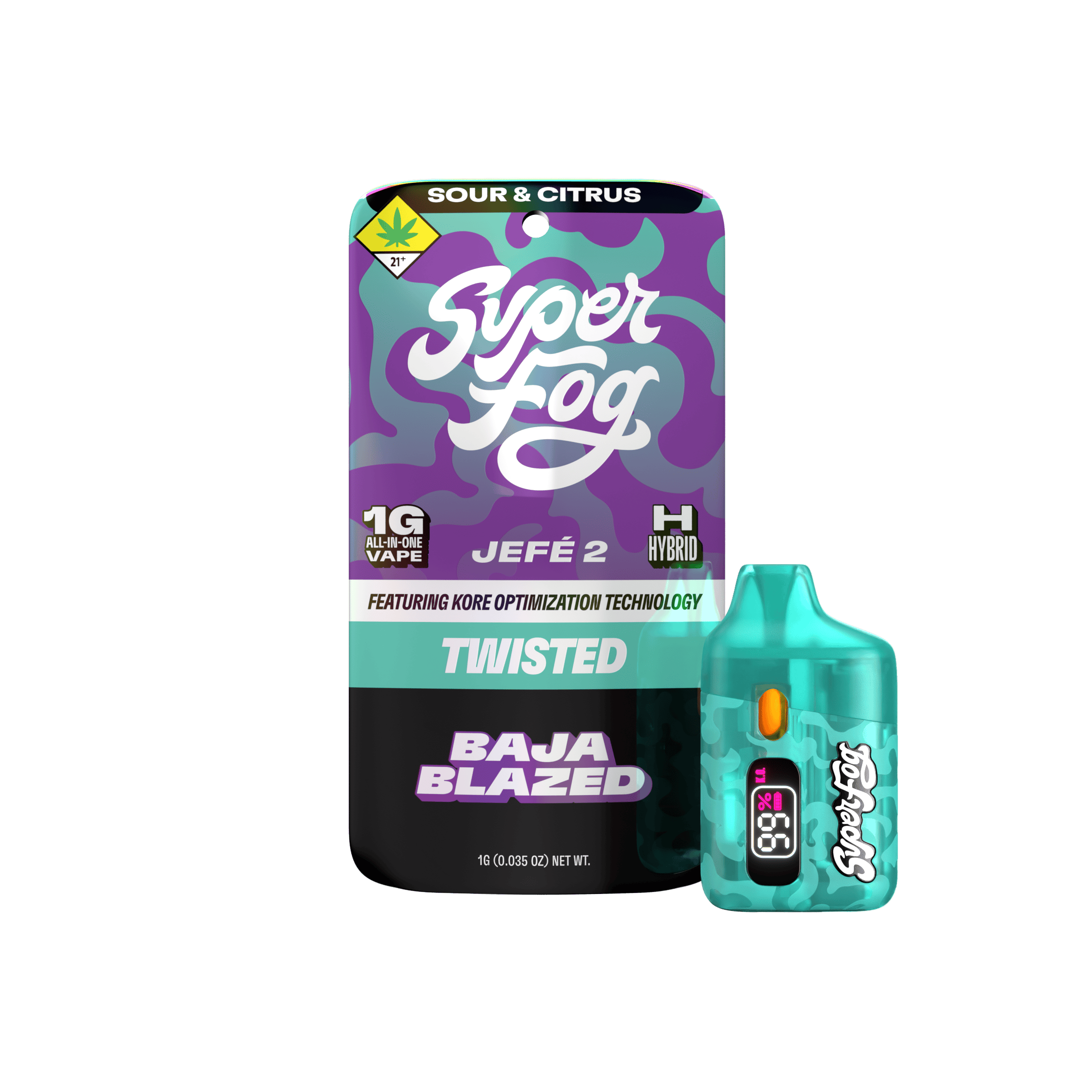 Baja Blazed | TWISTED Liquid Diamonds Jefé 2 Disposable | 1g