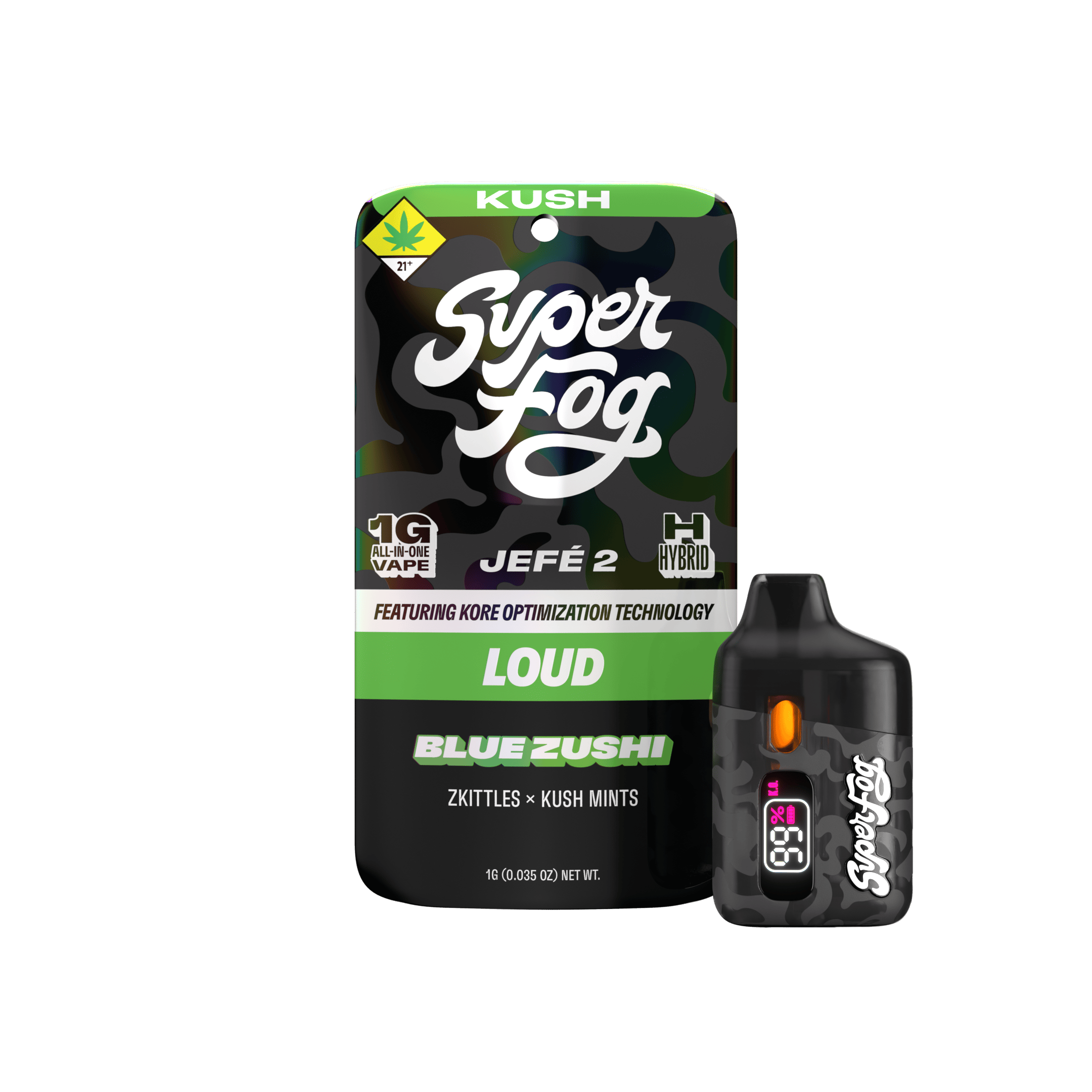 Blue Zushi | LOUD High Terpine Extract Jefé 2 Disposable | 1g