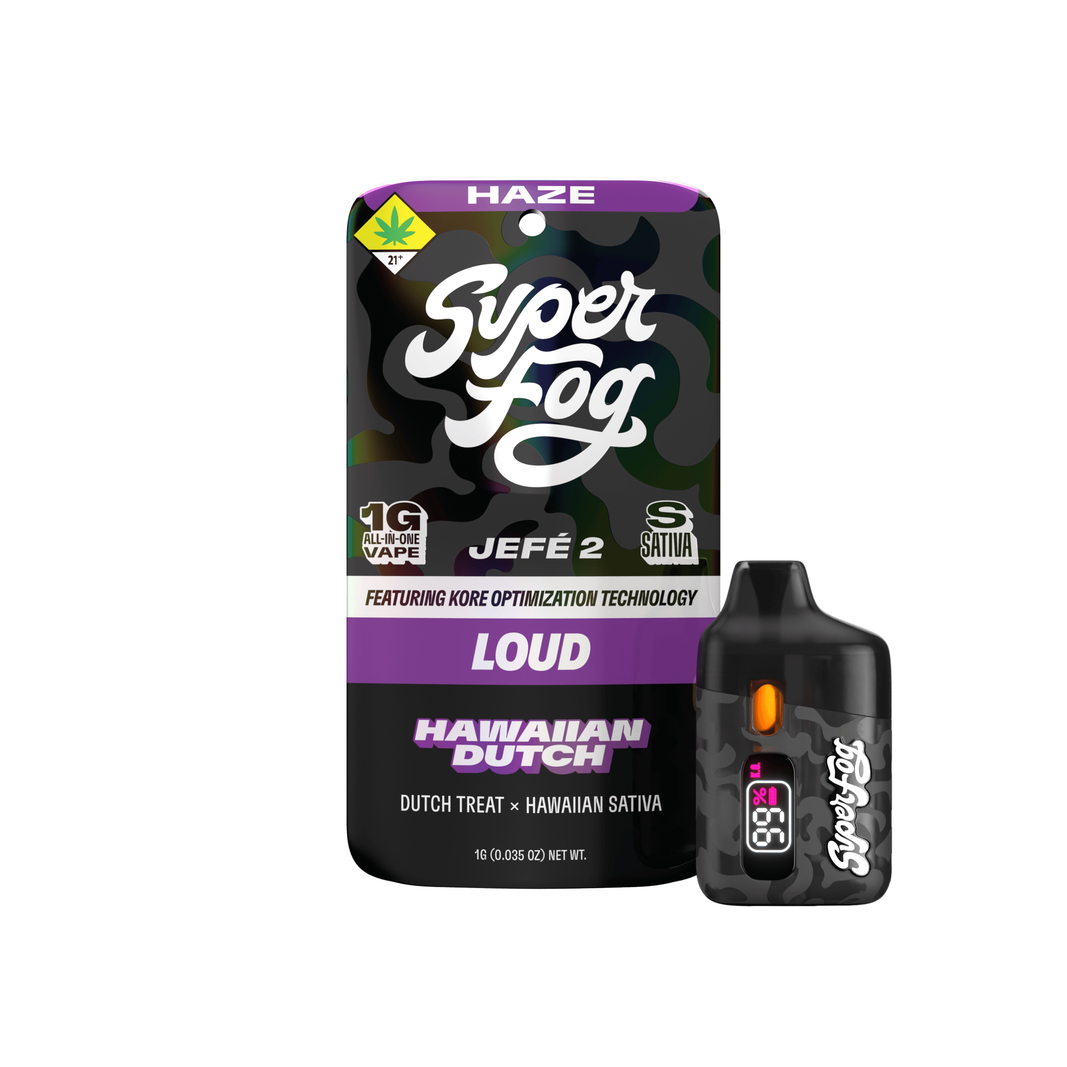 Hawaiian Dutch | LOUD High Terpine Extract Jefé 2 Disposable | 1g