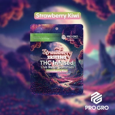 Strawberry Z | Strawberry Kiwi Live Resin Gummies | 200mg | 10ct | 200mg/ea by Pro Gro