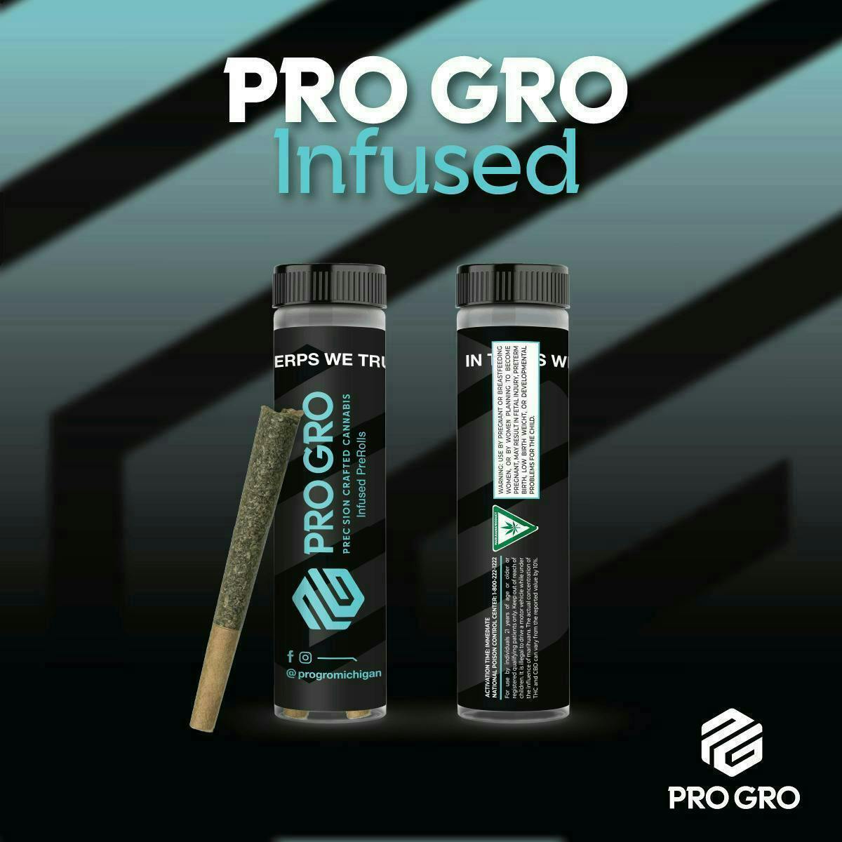 Toad Venom | Bubble Hash Infused Joints | 1g each | 3pk by Pro Gro