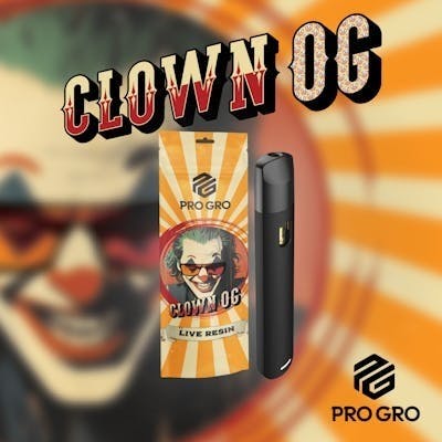 Clown OG | Live Resin Disposable | 1g by Pro Gro
